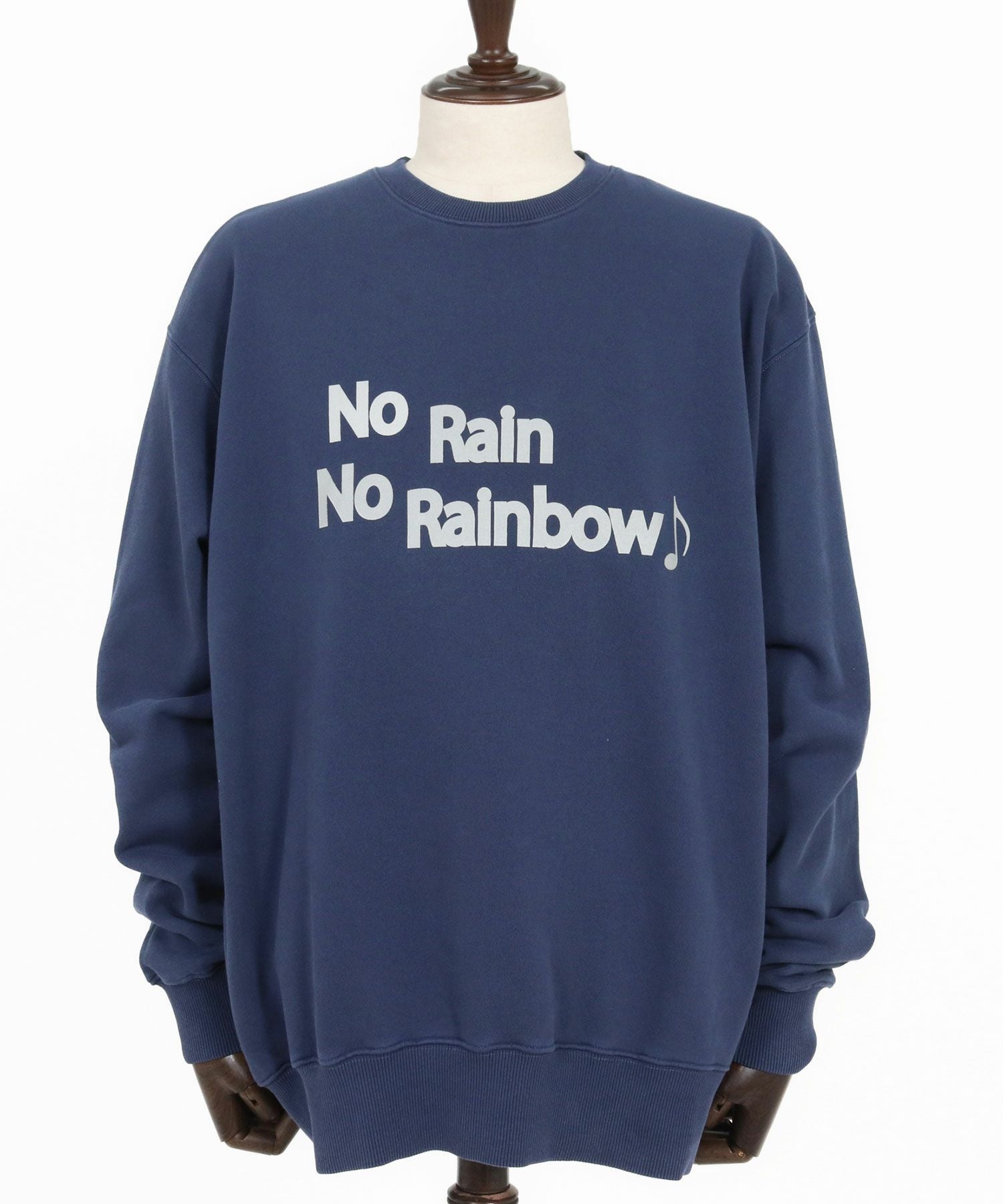 No Rain No Rainbow(ノーレインノーレインボー)】logo print pigment