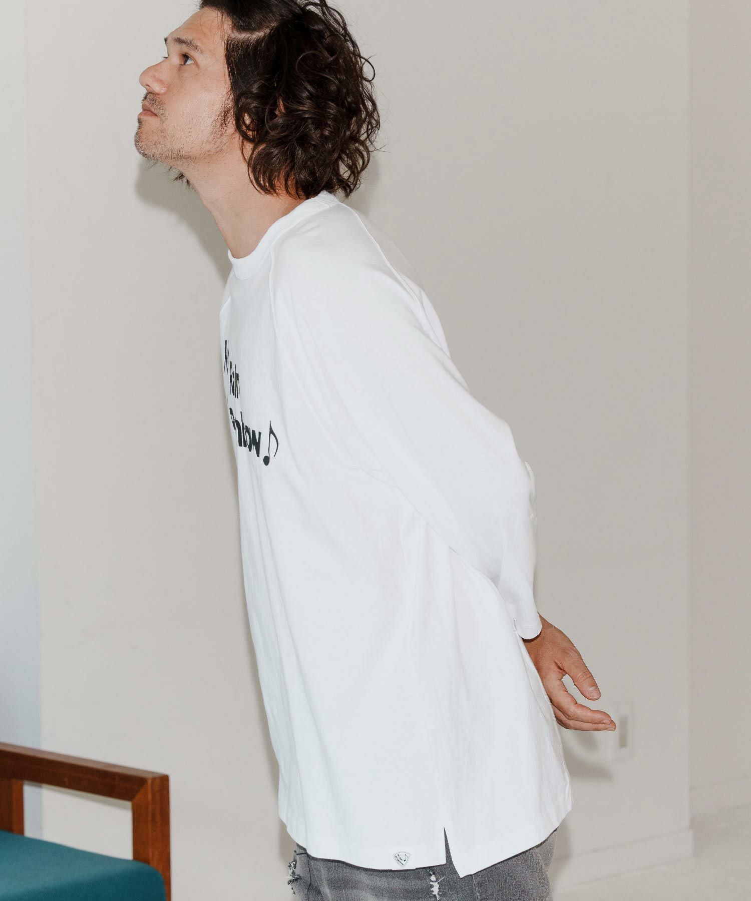 No Rain No Rainbow(ノーレインノーレインボー)】logo printed half