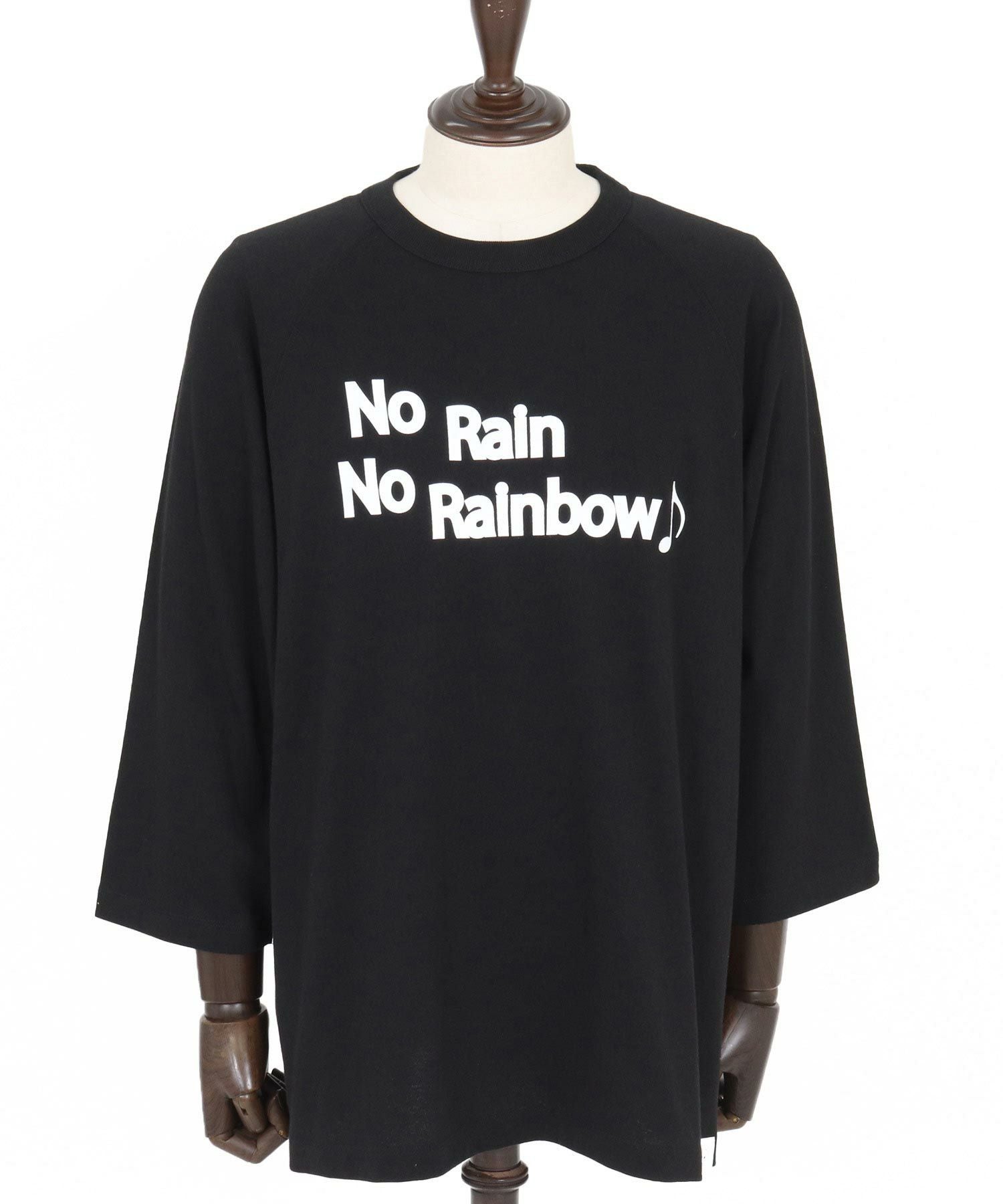 No Rain No Rainbow(ノーレインノーレインボー)】logo printed half