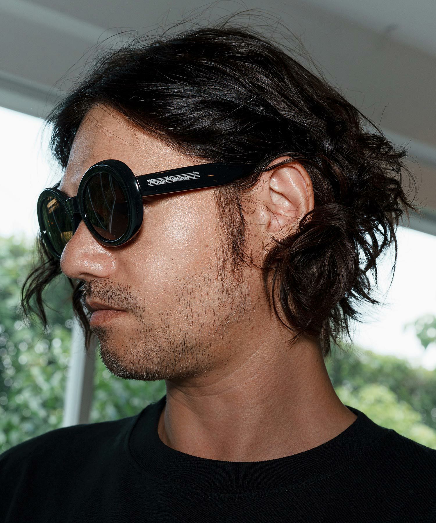 No Rain No Rainbow(ノーレインノーレインボー)】NR oval sunglasses