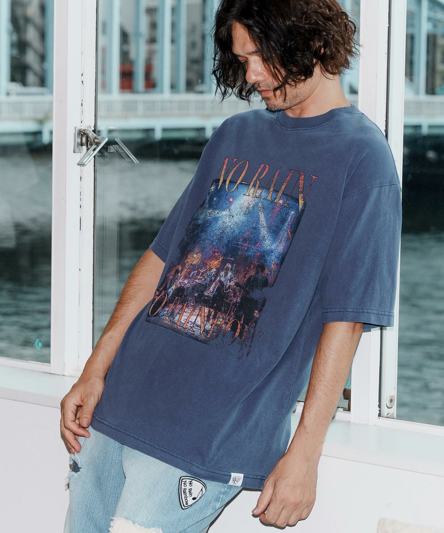 30%OFF【No Rain No Rainbow(ノーレインノーレインボー)】NR band T