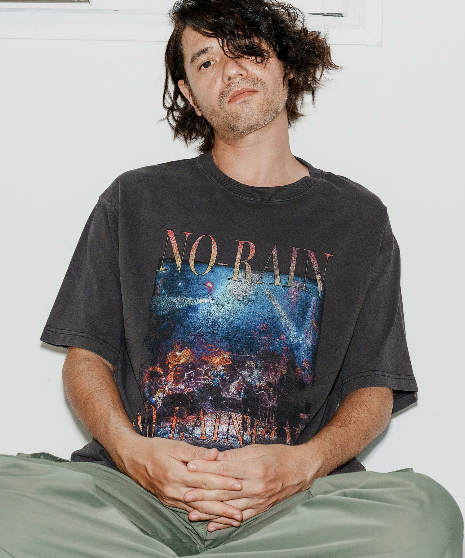 No Rain No Rainbow(ノーレインノーレインボー)】NR band T-shirt T