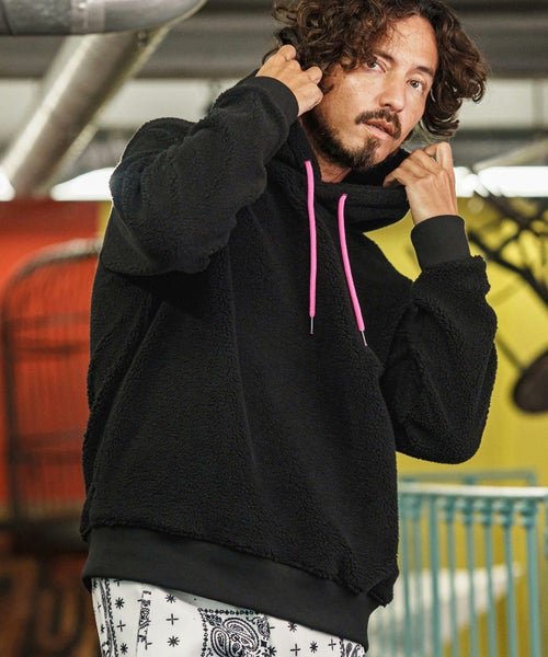 felkod(フィルコッド)】Plain Boa Spindle Pullover Parka パーカー 