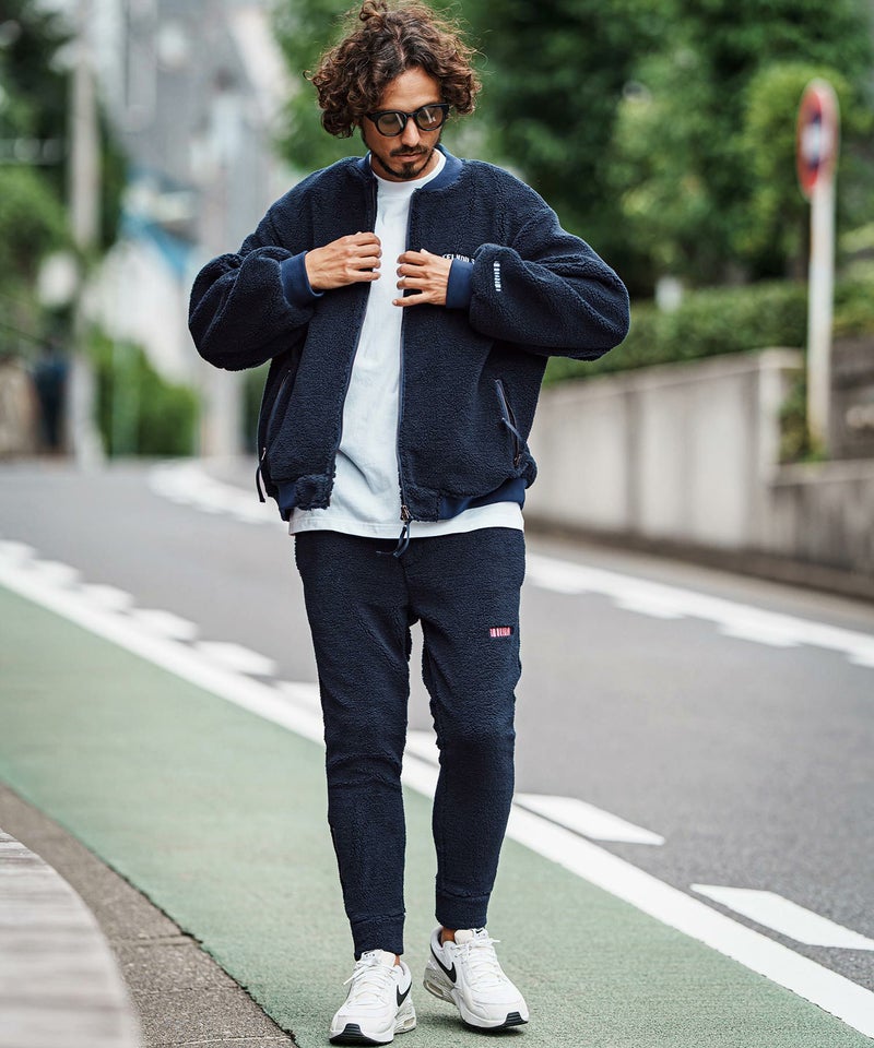 felkod(フィルコッド)】Plain Boa Oversized Blouson ボアブルゾン 