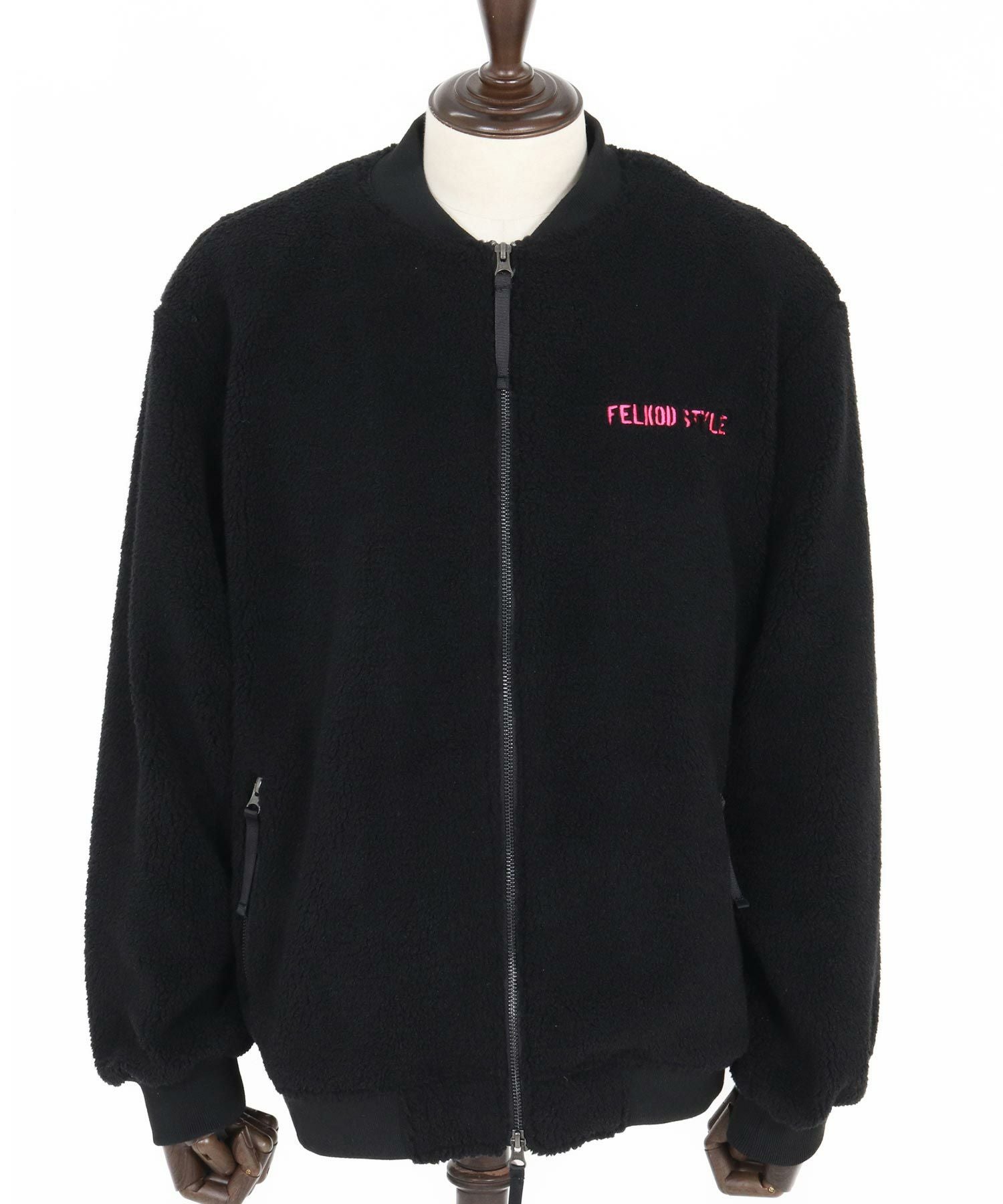 felkod(フィルコッド)】Plain Boa Oversized Blouson ボアブルゾン