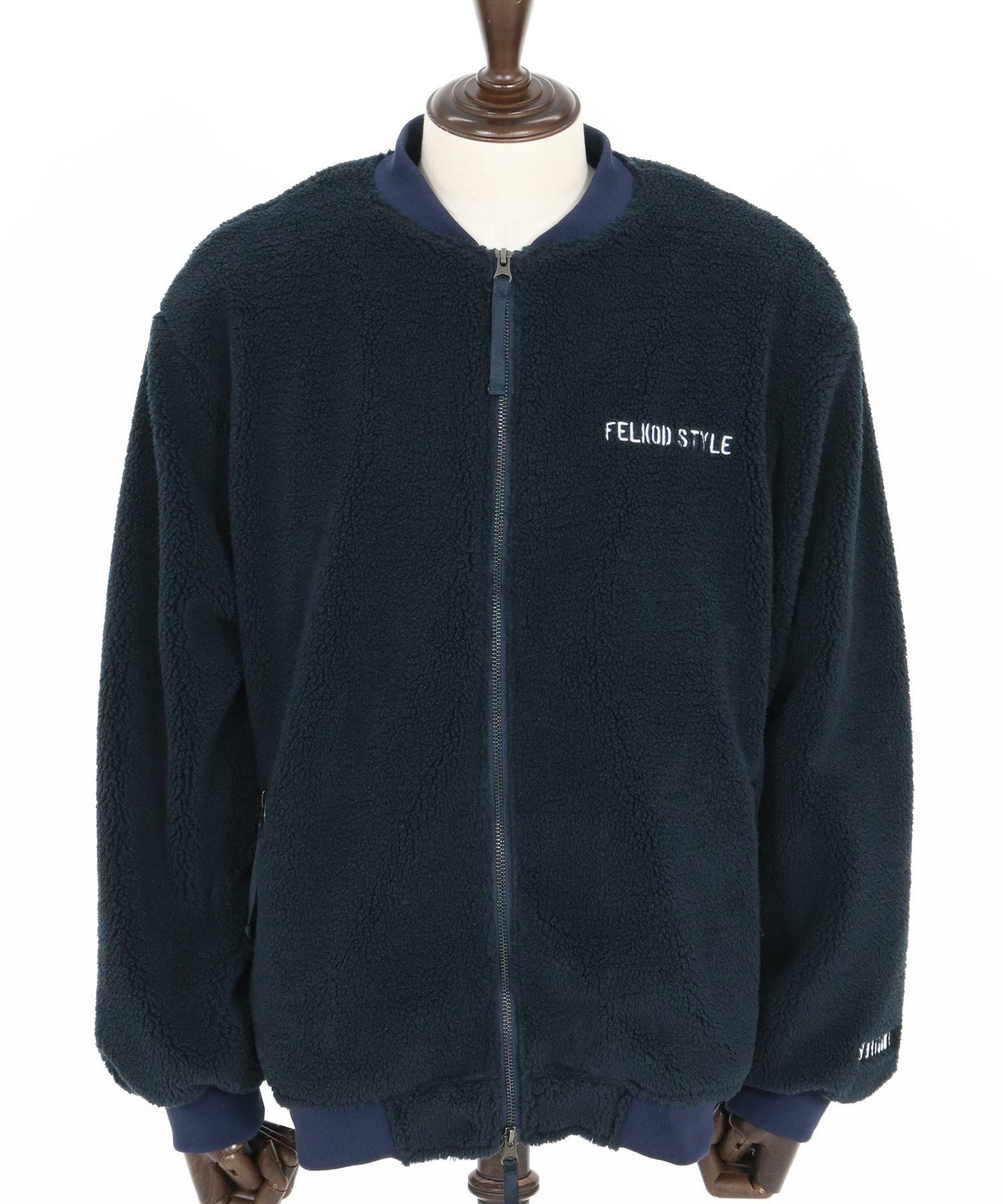 【新品】定価41,800円　OOF WEAR　４ポケットワイドブルゾン felkod(フィルコッド)】Plain Boa Oversized Blouson ボアブルゾン