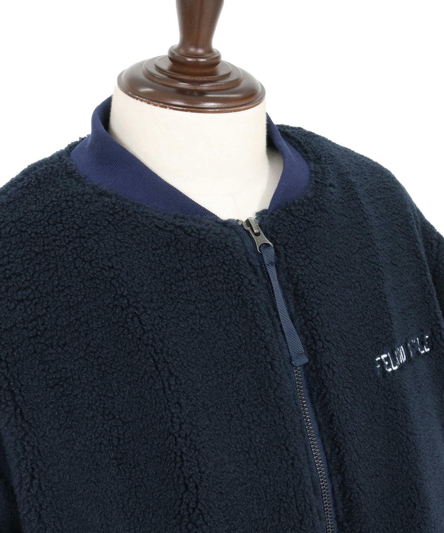 felkod(フィルコッド)】Plain Boa Oversized Blouson ボアブルゾン