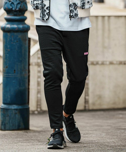felkod(フィルコッド)】Cardboard Knit Line Pants ダンボールニット 