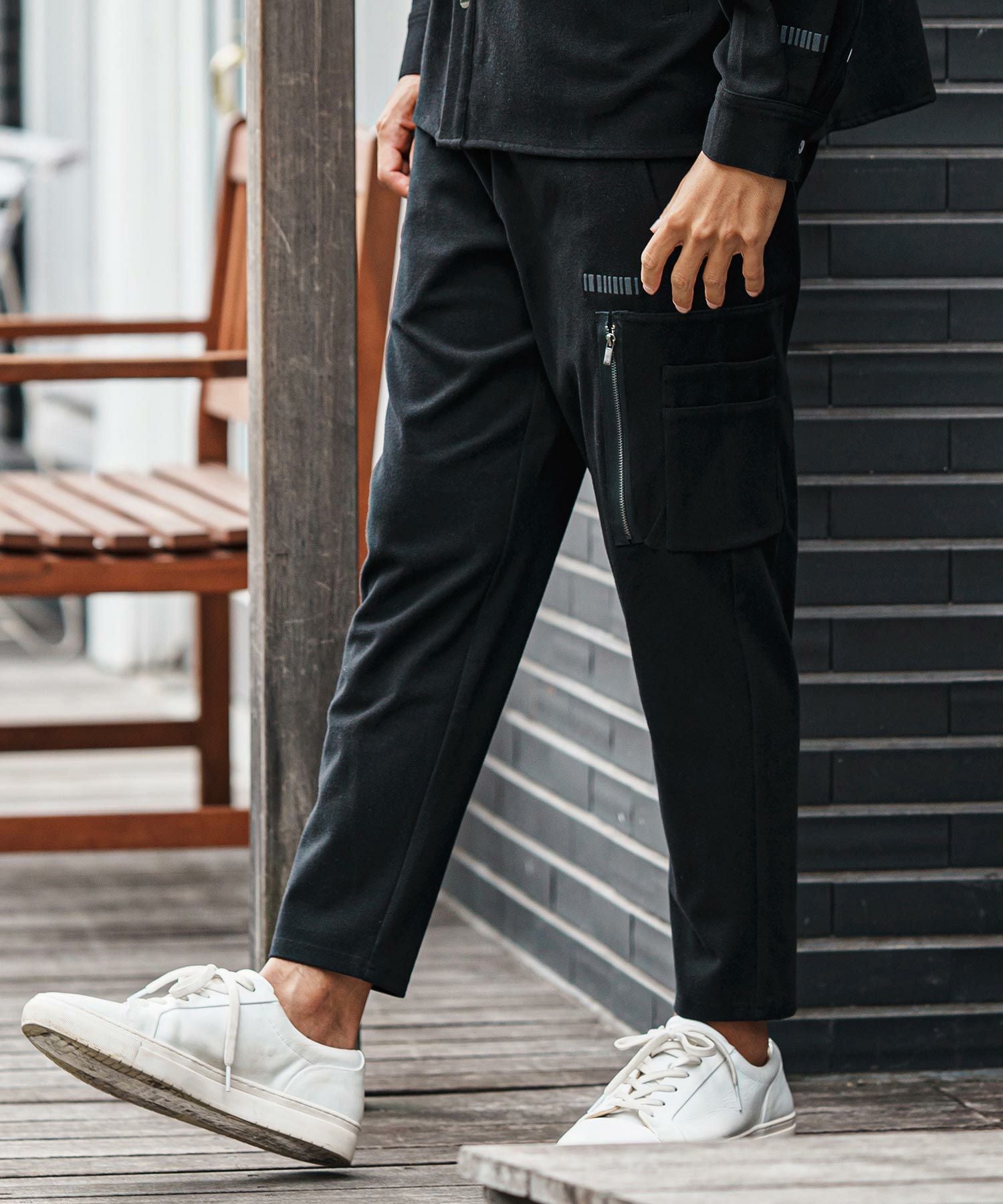 50%OFF【felkod(フィルコッド)】One Side Cargo Easy Pants カーゴ