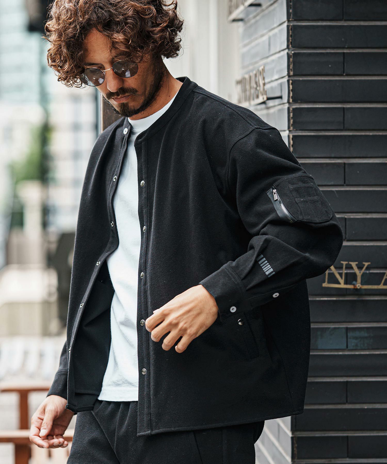 felkod(フィルコッド)】Elegant Military MA-1 Shirts シャツ(F25F160