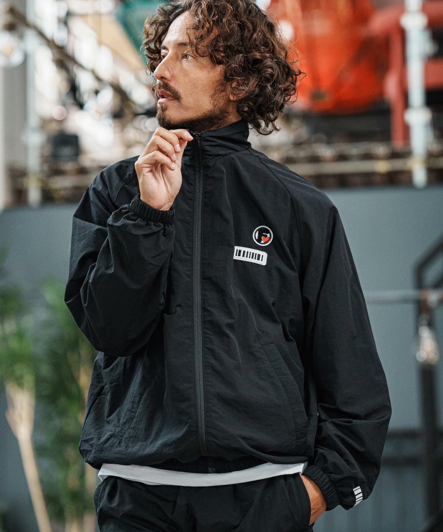 felkod(フィルコッド)】Double Patch Cotton Like Nylon Jacket