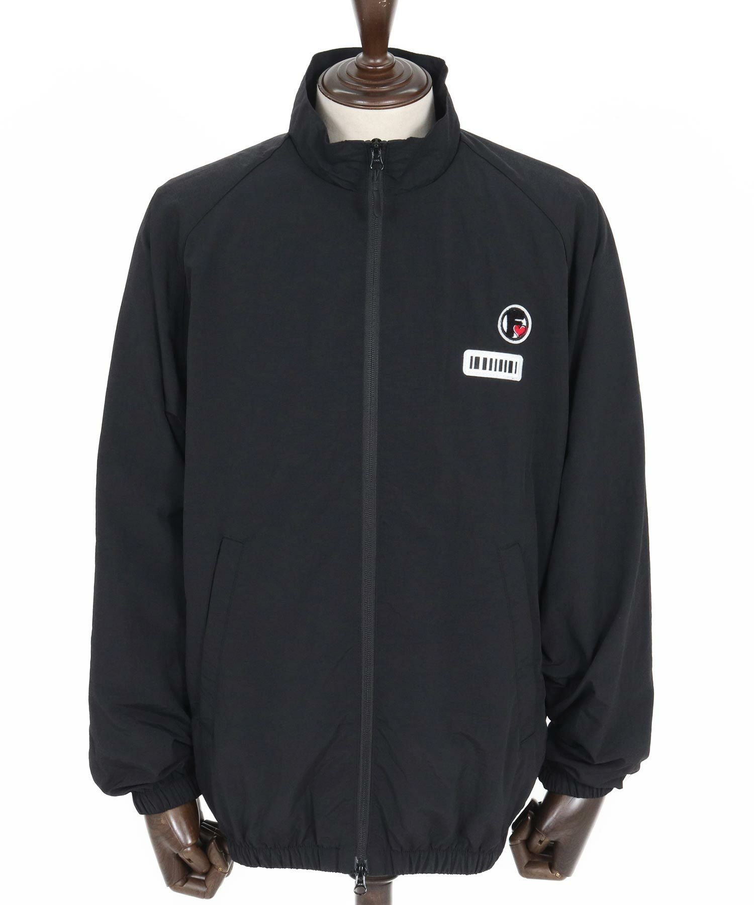 felkod ネオンカラーアクセント ストレッチナイロンジャケット CAMBIO felkod(フィルコッド)】Double Patch Cotton Like Nylon Jacket