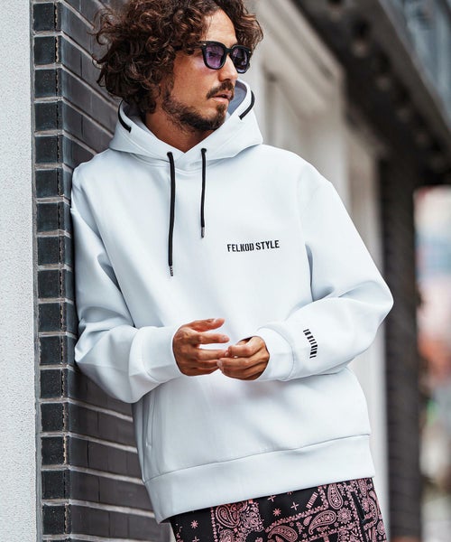 felkod(フィルコッド)】Distinctive Cardboard Knit Parka パーカー 