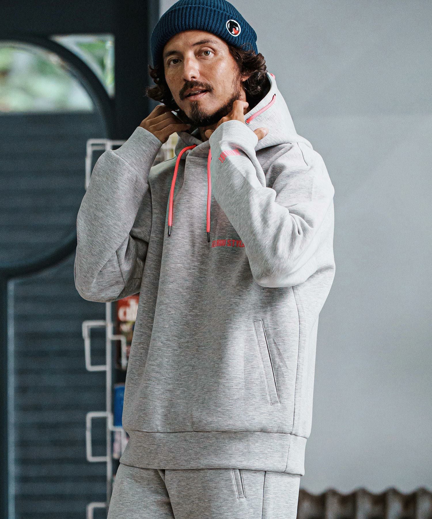 felkod(フィルコッド)】Distinctive Cardboard Knit Parka パーカー