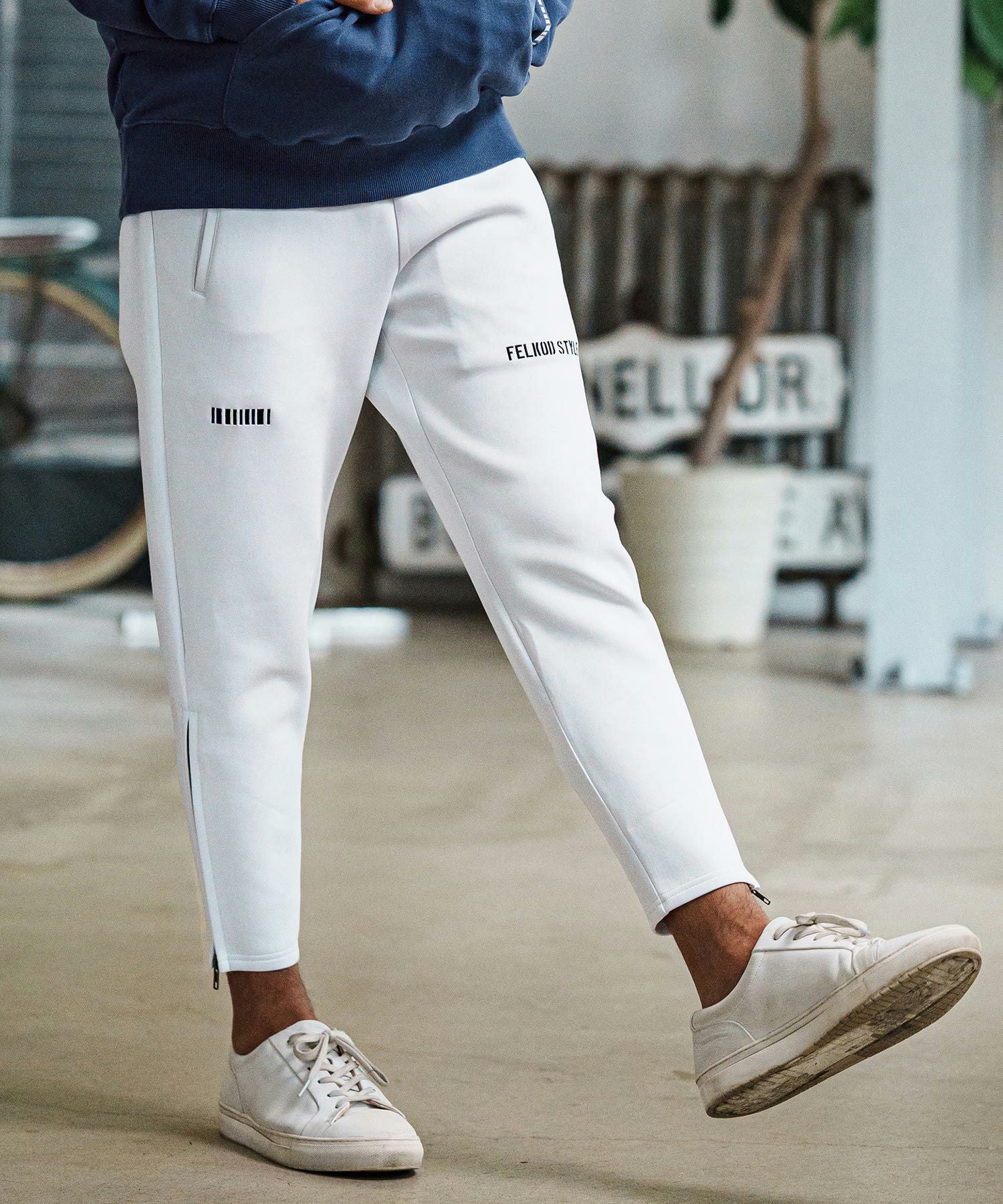felkod(フィルコッド)】Distinctive Cardboard Knit Pants ダンボール 
