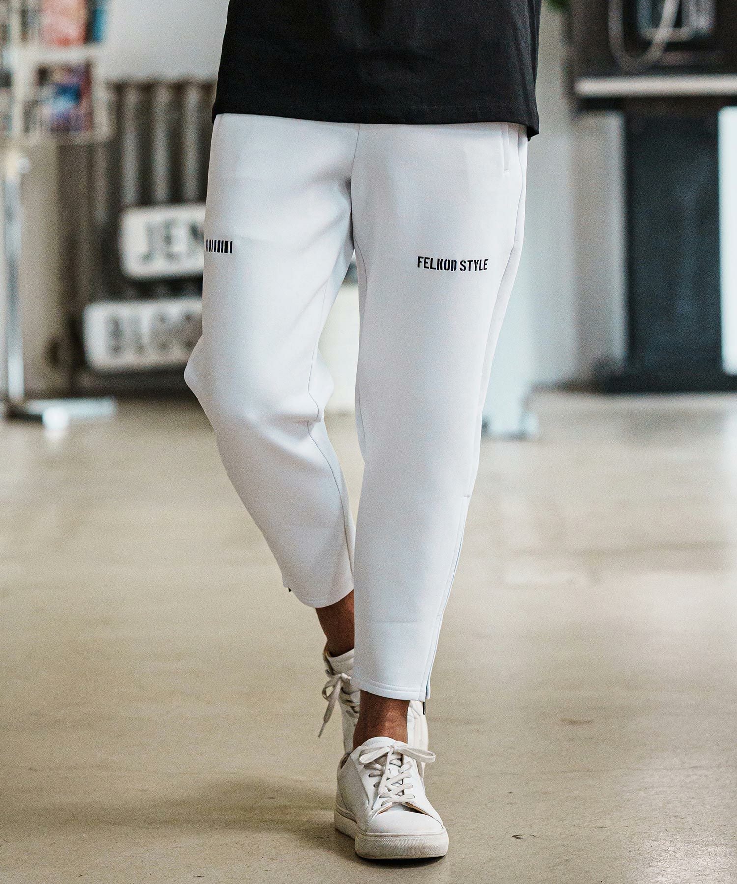 felkod(フィルコッド)】Distinctive Cardboard Knit Pants ダンボール