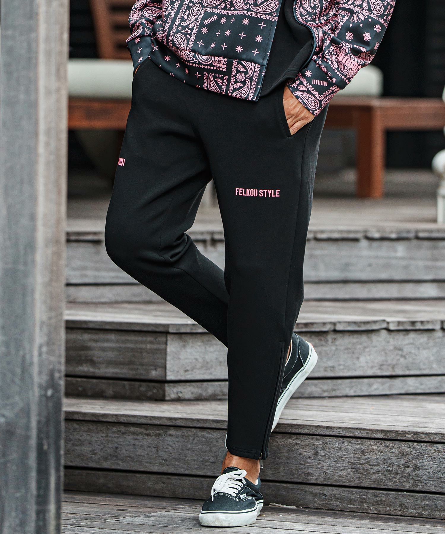 felkod(フィルコッド)】Distinctive Cardboard Knit Pants ダンボール