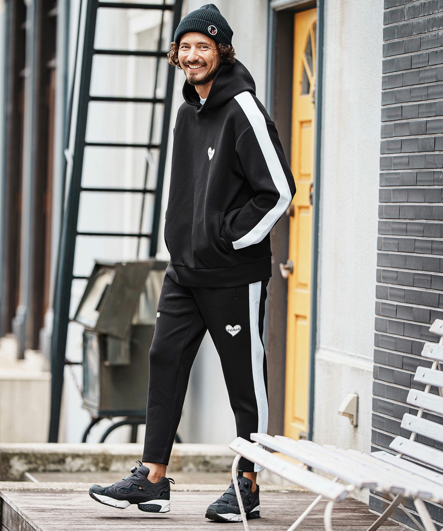 felkod(フィルコッド)】Cardboard Knit Line Parka パーカー(F25F120