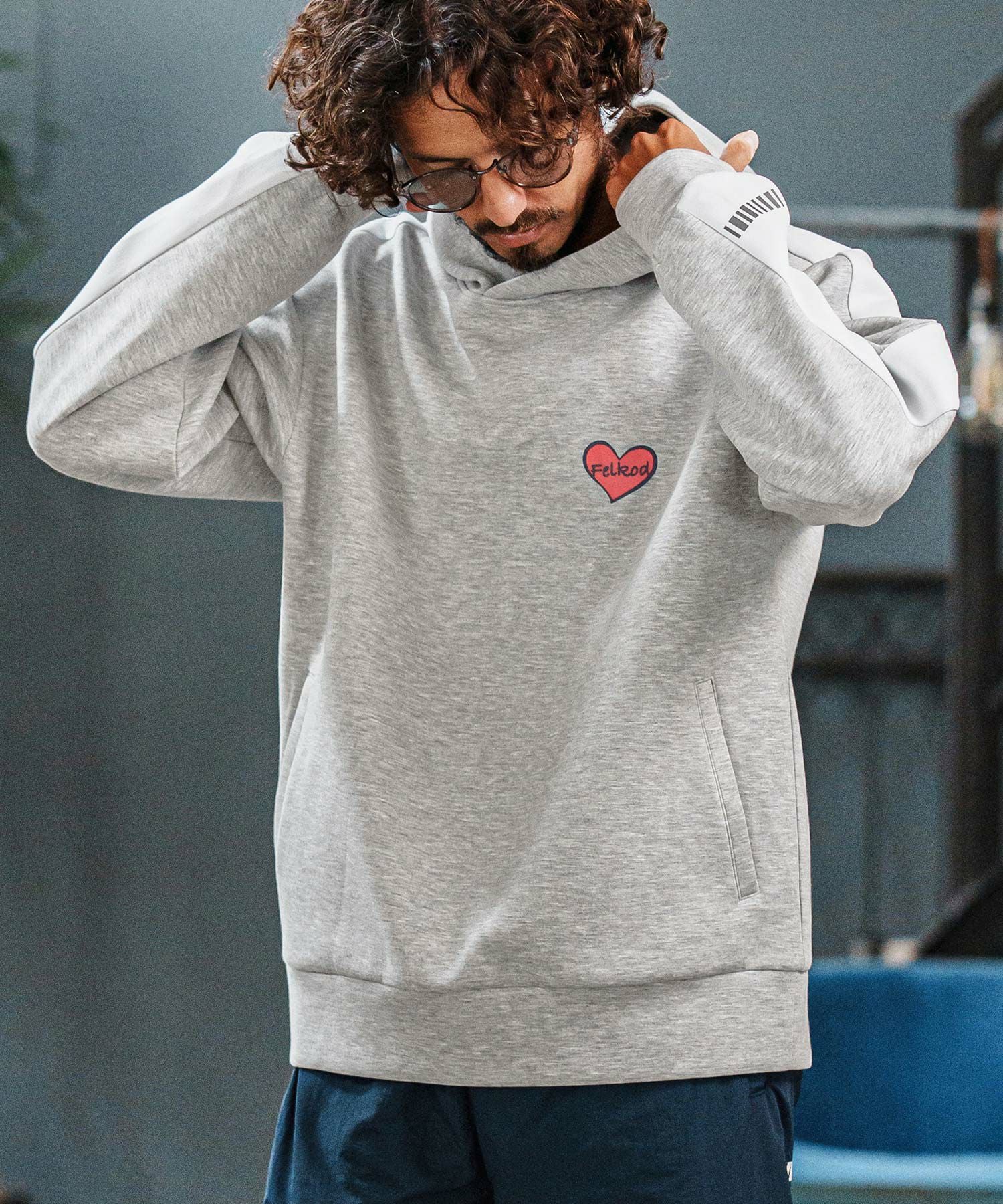 felkod(フィルコッド)】Cardboard Knit Line Parka パーカー(F25F120