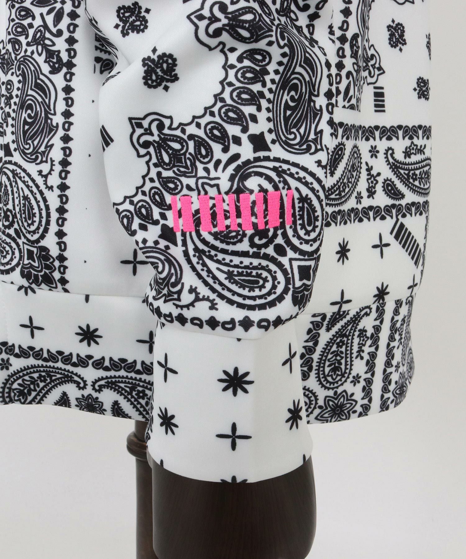 felkod(フィルコッド)】Bandana Cardboard Knit Zip Accent Parka