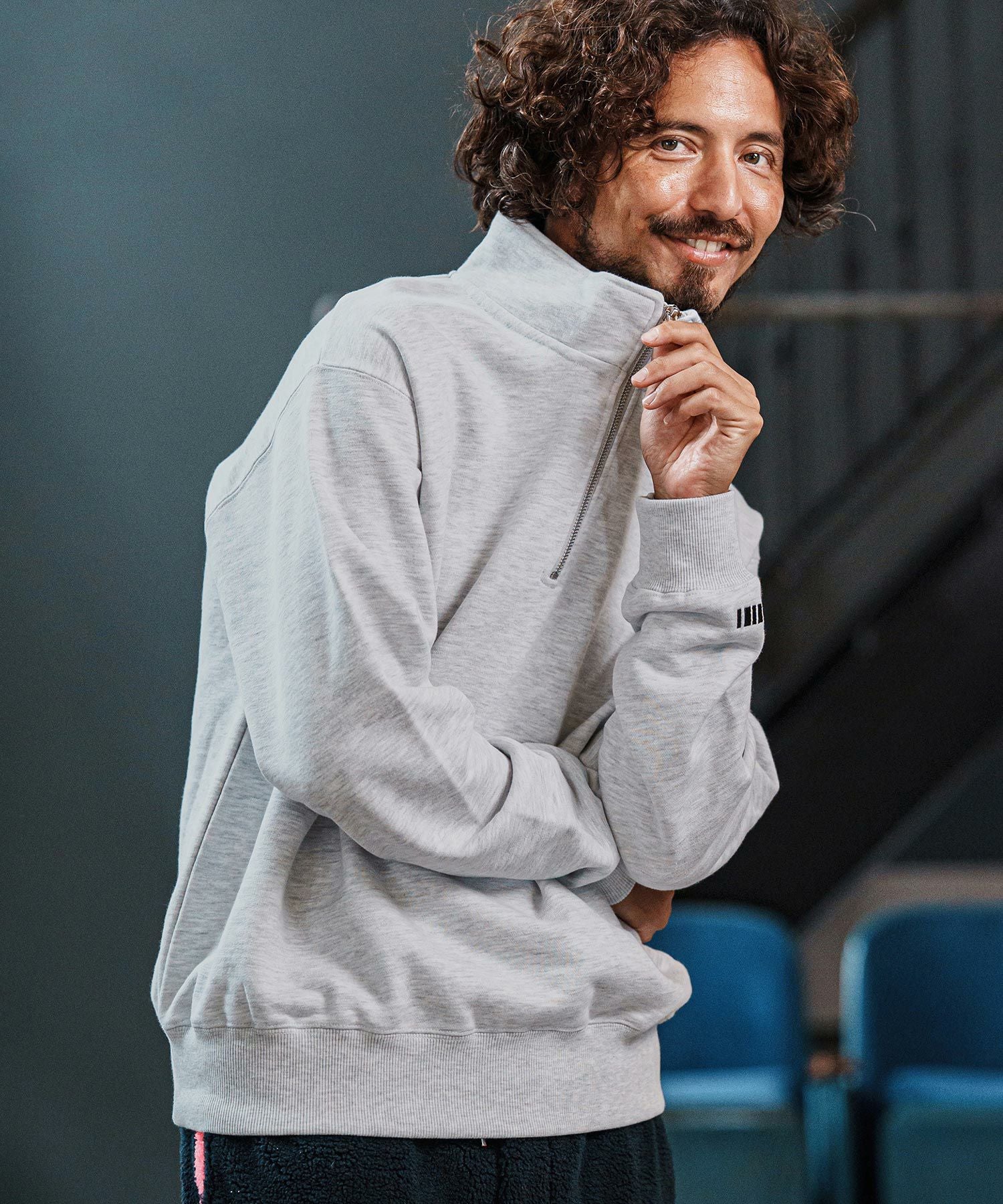felkod(フィルコッド)】Half Zip Sweat Pullover ハーフジップ