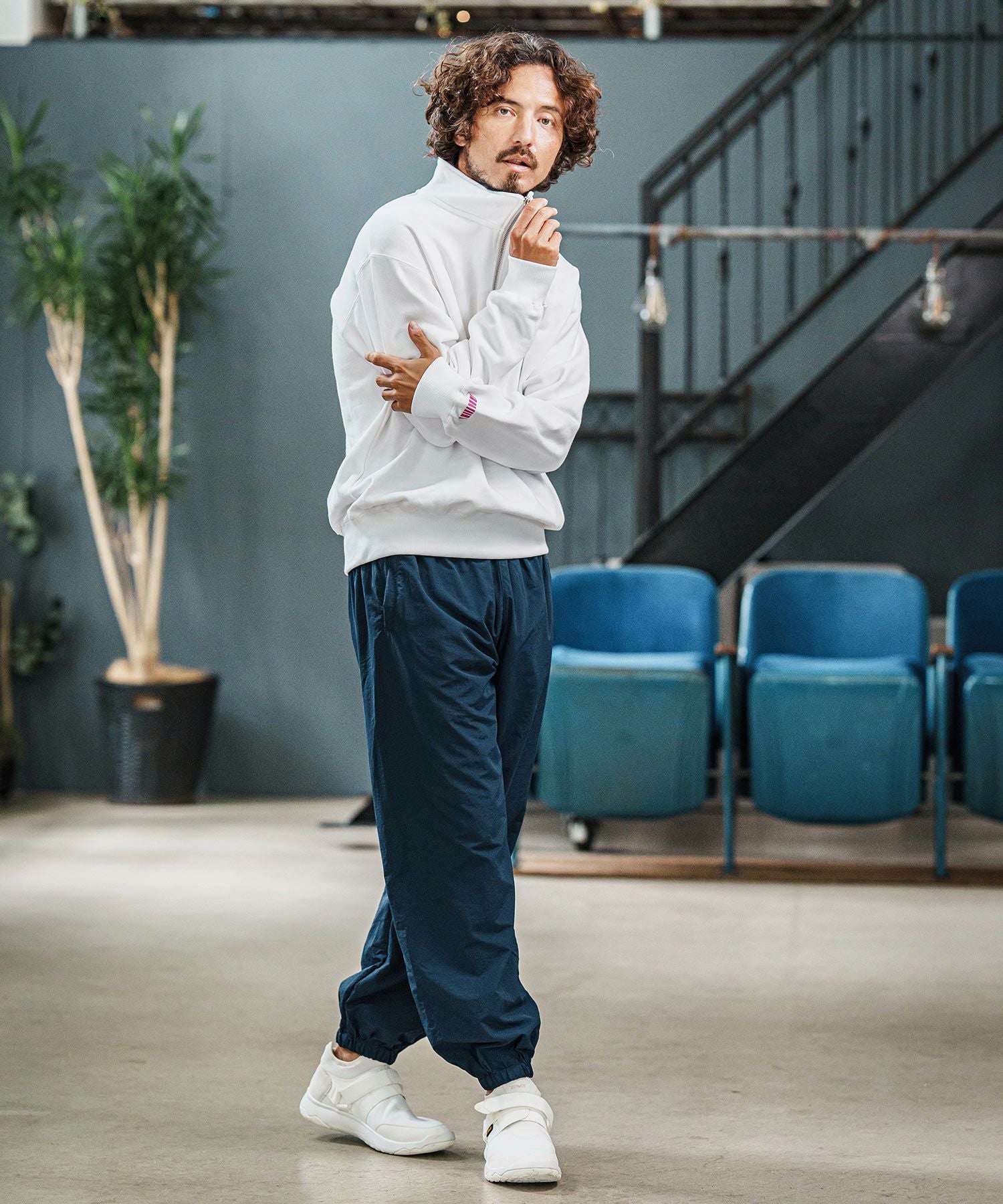 felkod(フィルコッド)】Half Zip Sweat Pullover ハーフジップ
