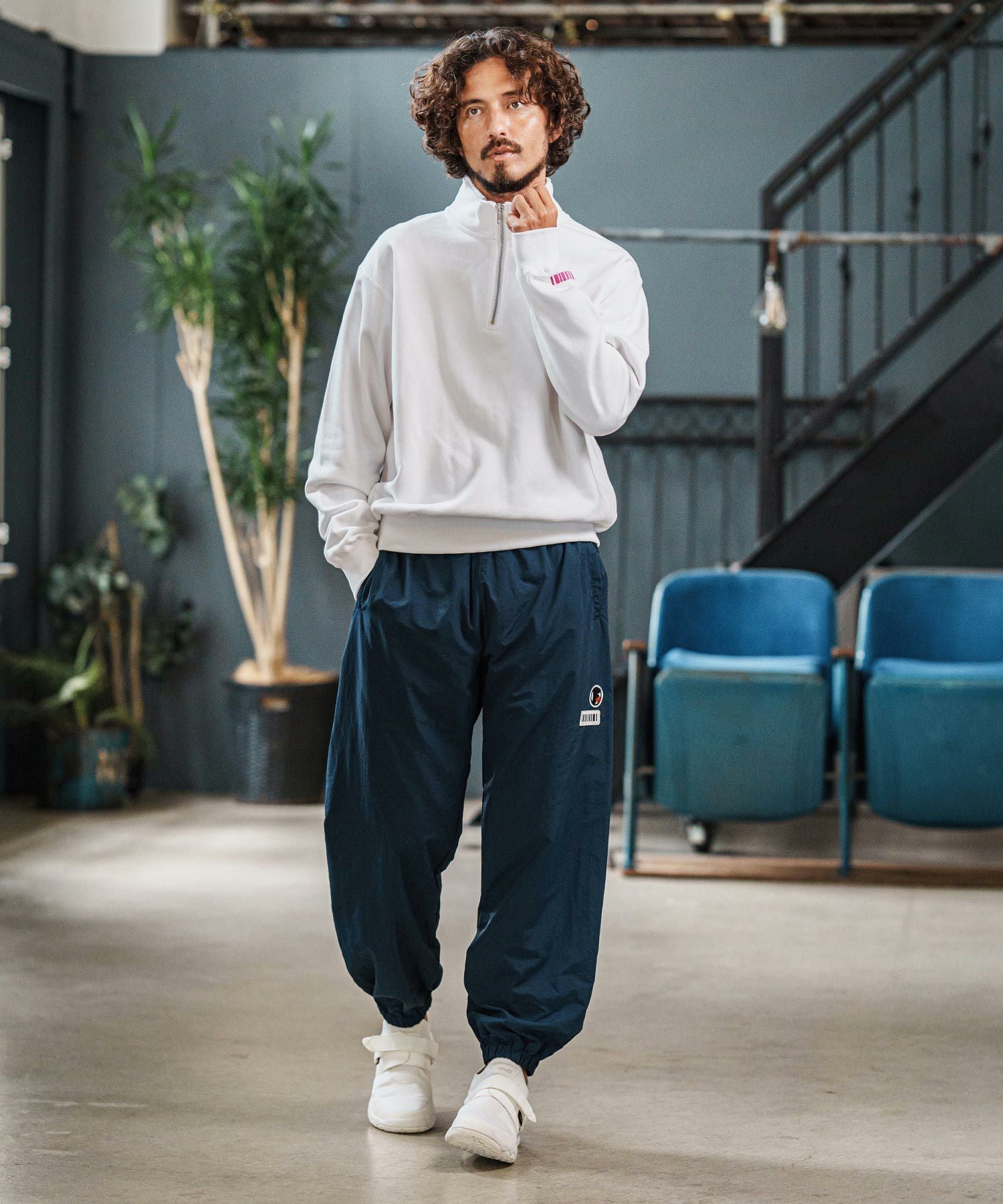 felkod(フィルコッド)】Half Zip Sweat Pullover ハーフジップ
