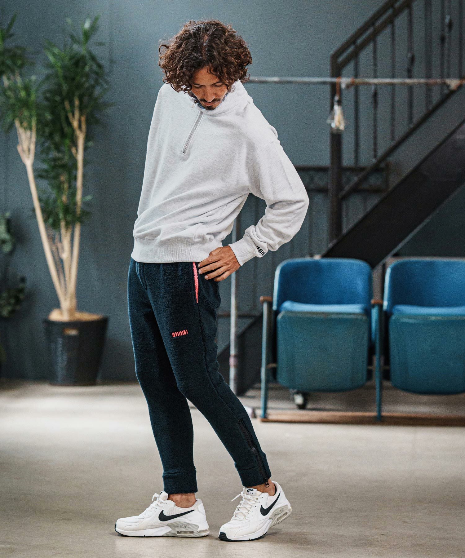 felkod(フィルコッド)】Half Zip Sweat Pullover ハーフジップ