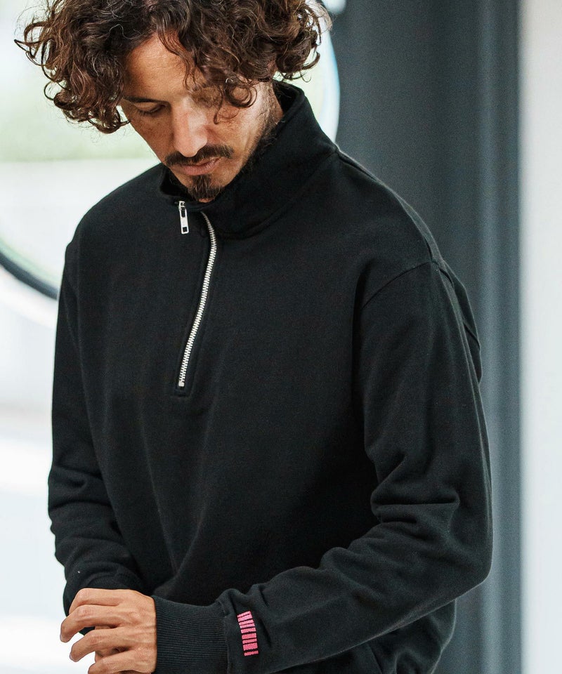 felkod(フィルコッド)】Half Zip Sweat Pullover ハーフジップ 