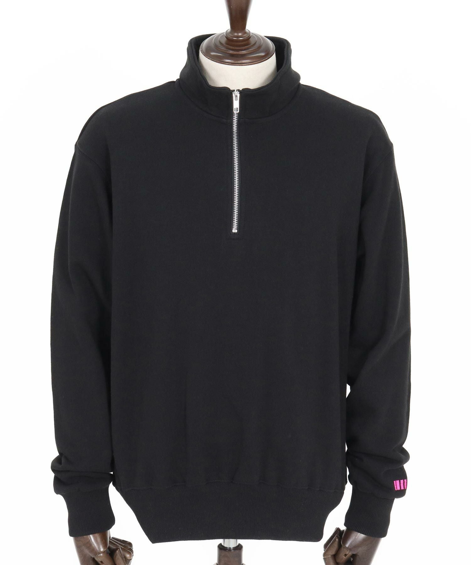 felkod ハーフジップジャケット 黒と白 felkod(フィルコッド)】Half Zip Sweat Pullover ハーフジップ