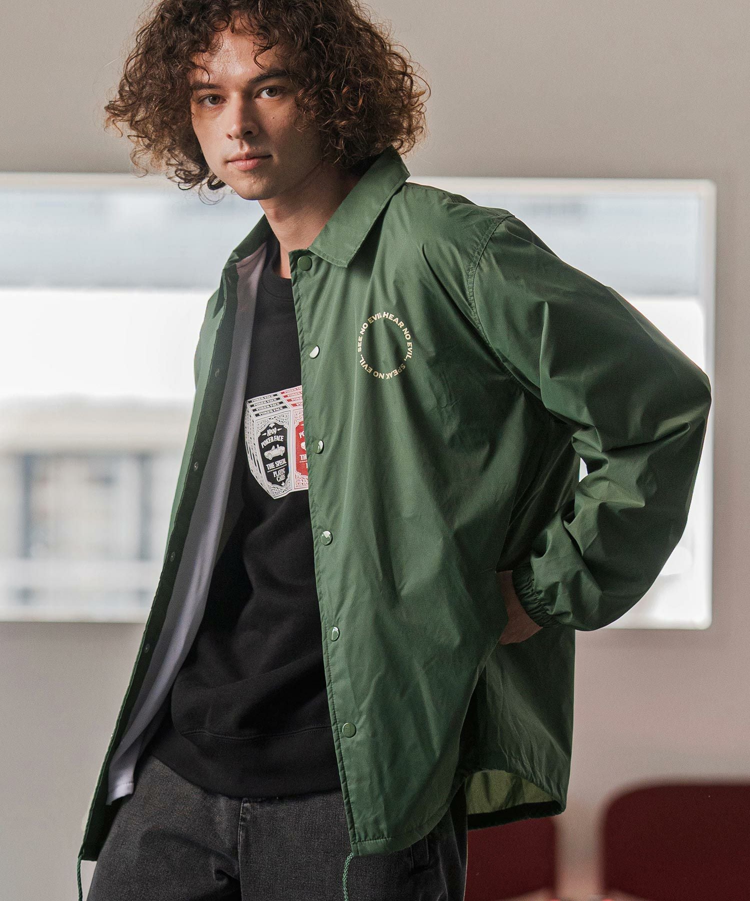 Russeluno コーチジャケット wjk reluxe】matte texture coach jacket コーチジャケット(WR25W-22