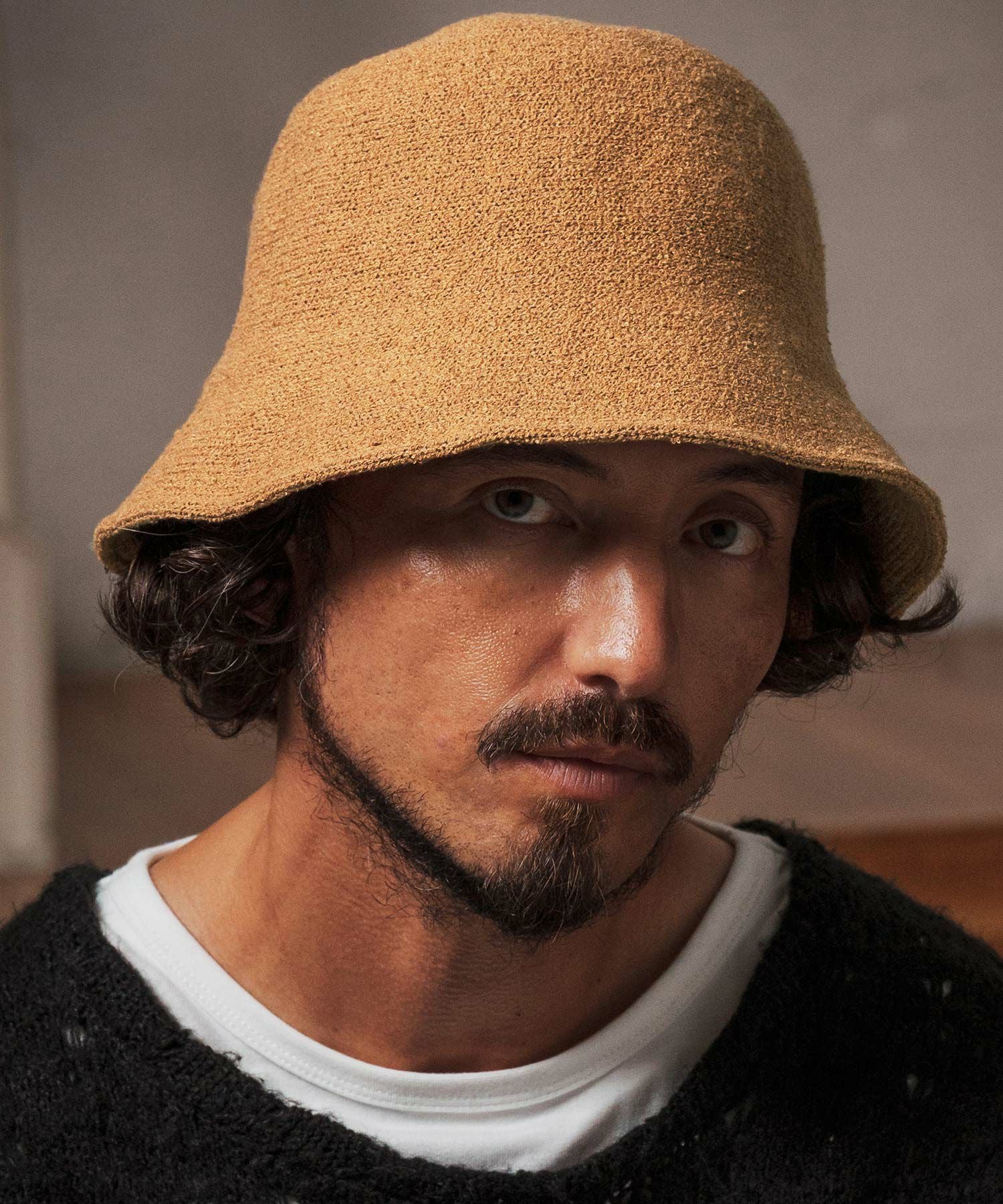 CAMBIO(カンビオ)】 Seamless Knit Round Hat バケットハット(OP-252