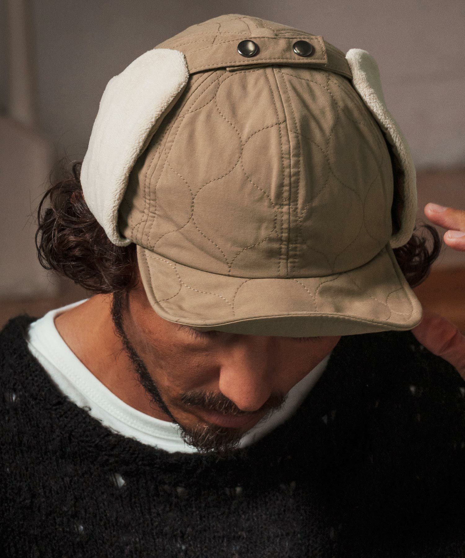 CAMBIO(カンビオ)】 Onion Quilting Short Flap Cap キャップ(OP-252