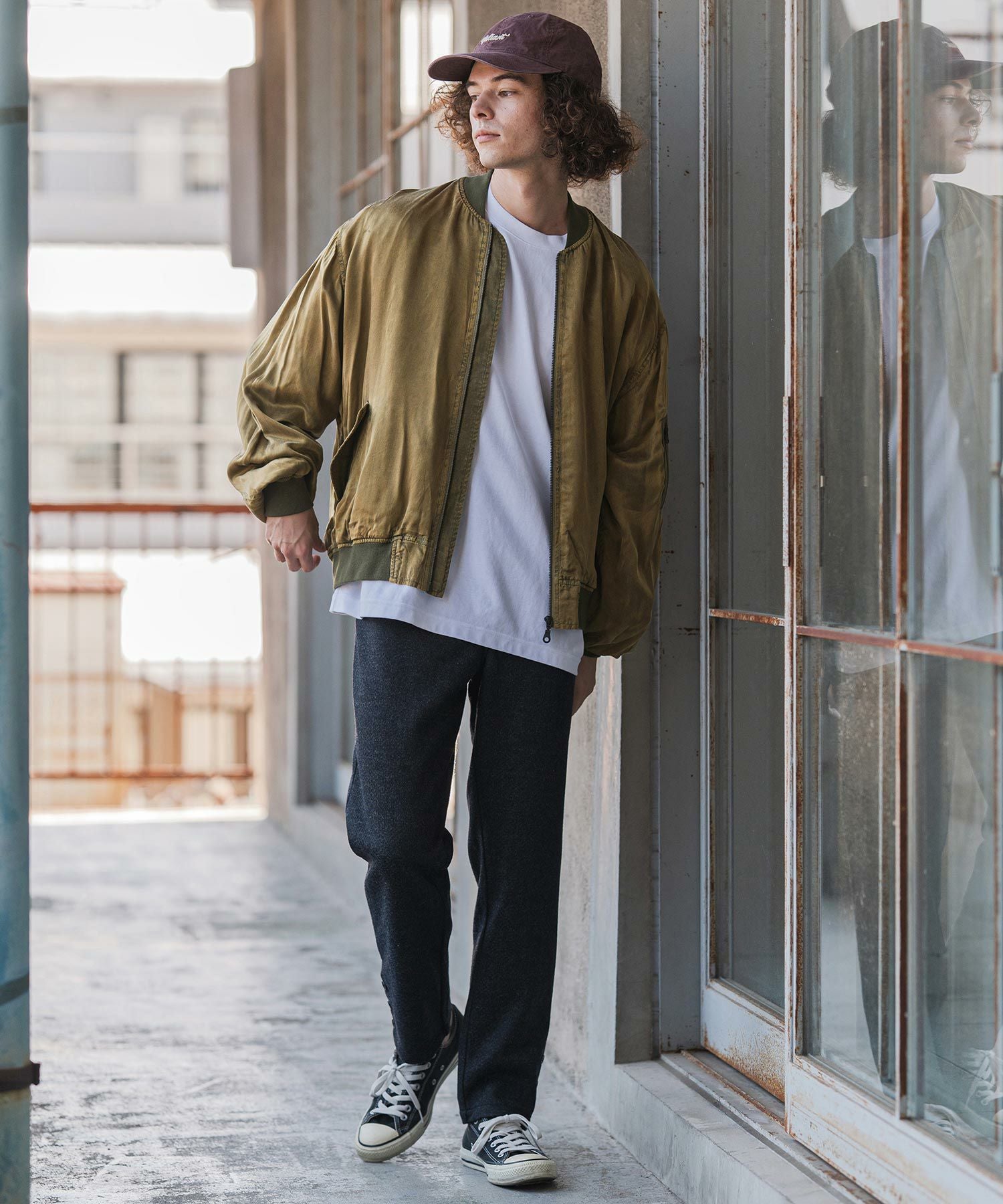 CAMBIO(カンビオ)】フェード加工MA-1ジャケット(25155CM) | CAMBIO