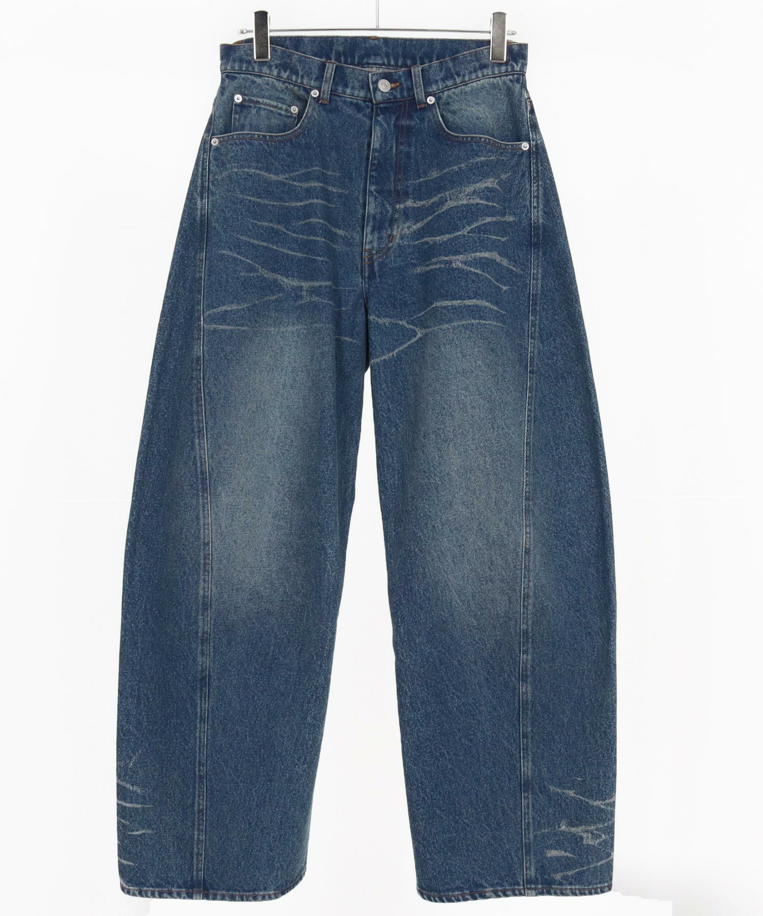 30%OFF【CAMBIO(カンビオ)】ハチノス入りデニムバギーパンツ(25158CM
