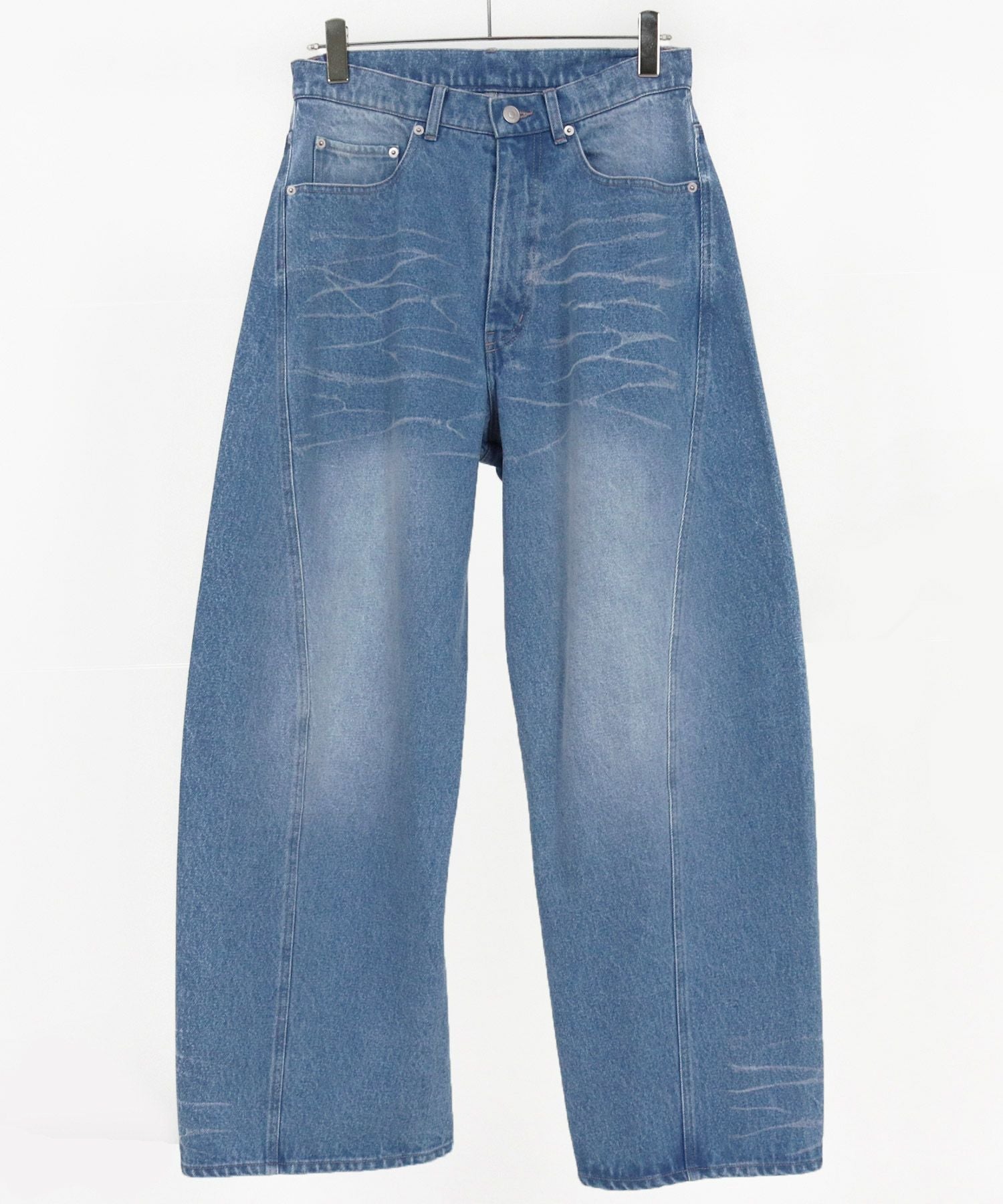 30%OFF【CAMBIO(カンビオ)】ハチノス入りデニムバギーパンツ(25158CM