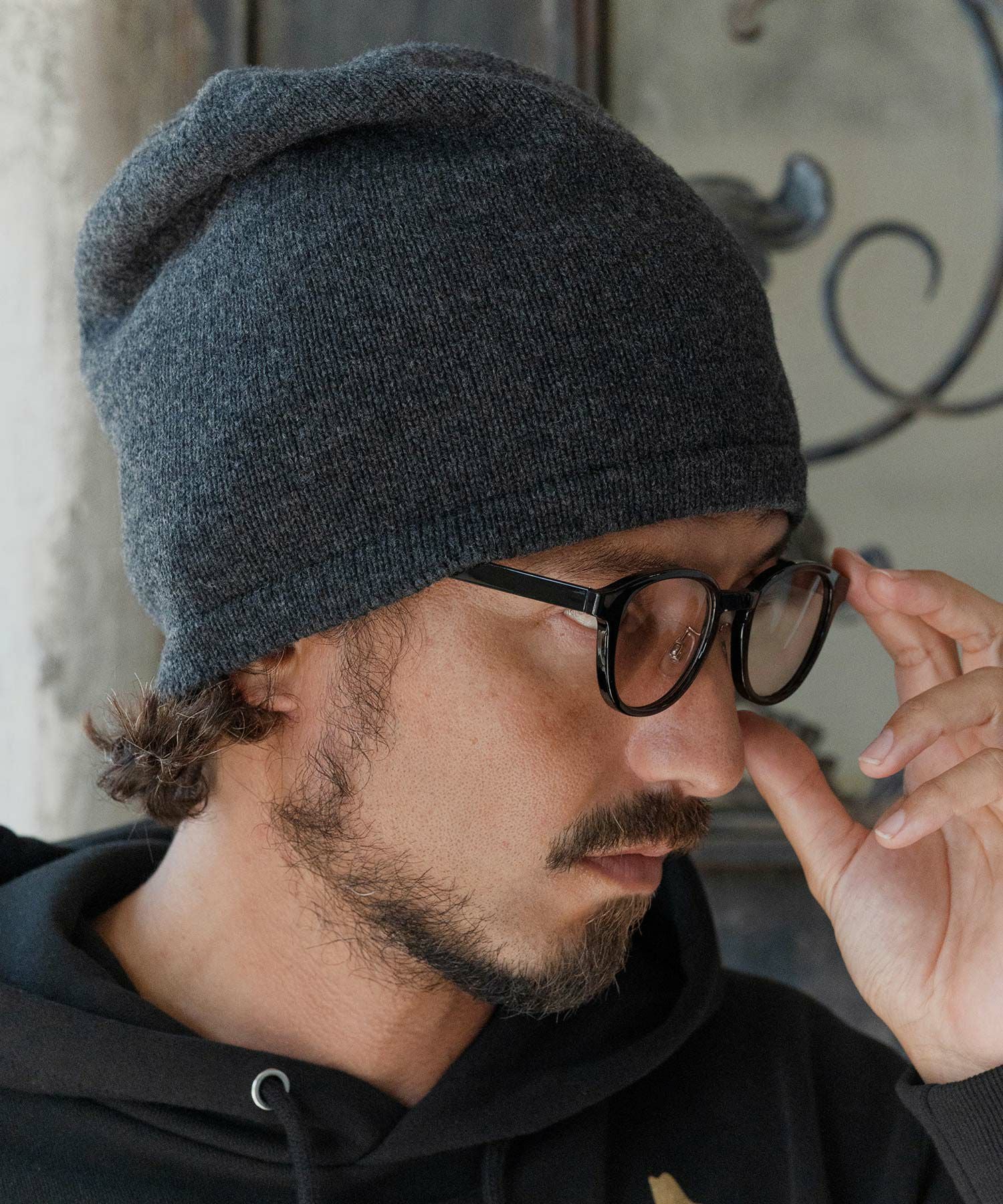 【さっちゃん】LEONARD レオナール カシミヤ混 ニット帽 CAMBIO（カンビオ） ニット帽 ニットキャップ mko13229-Super Light