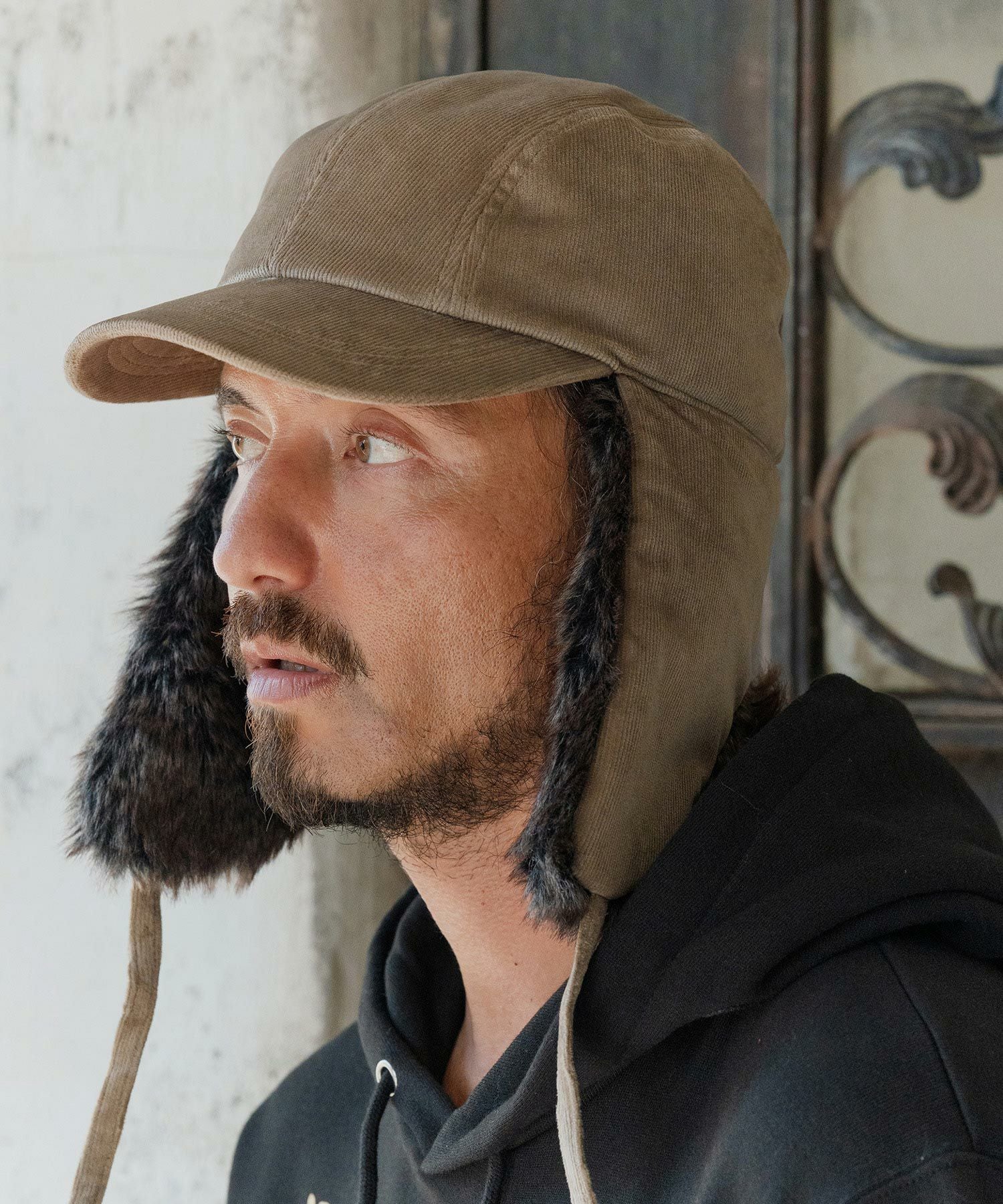 CAMBIO(カンビオ)】 Corduroy Flight Cap フライトキャップ(NF-252