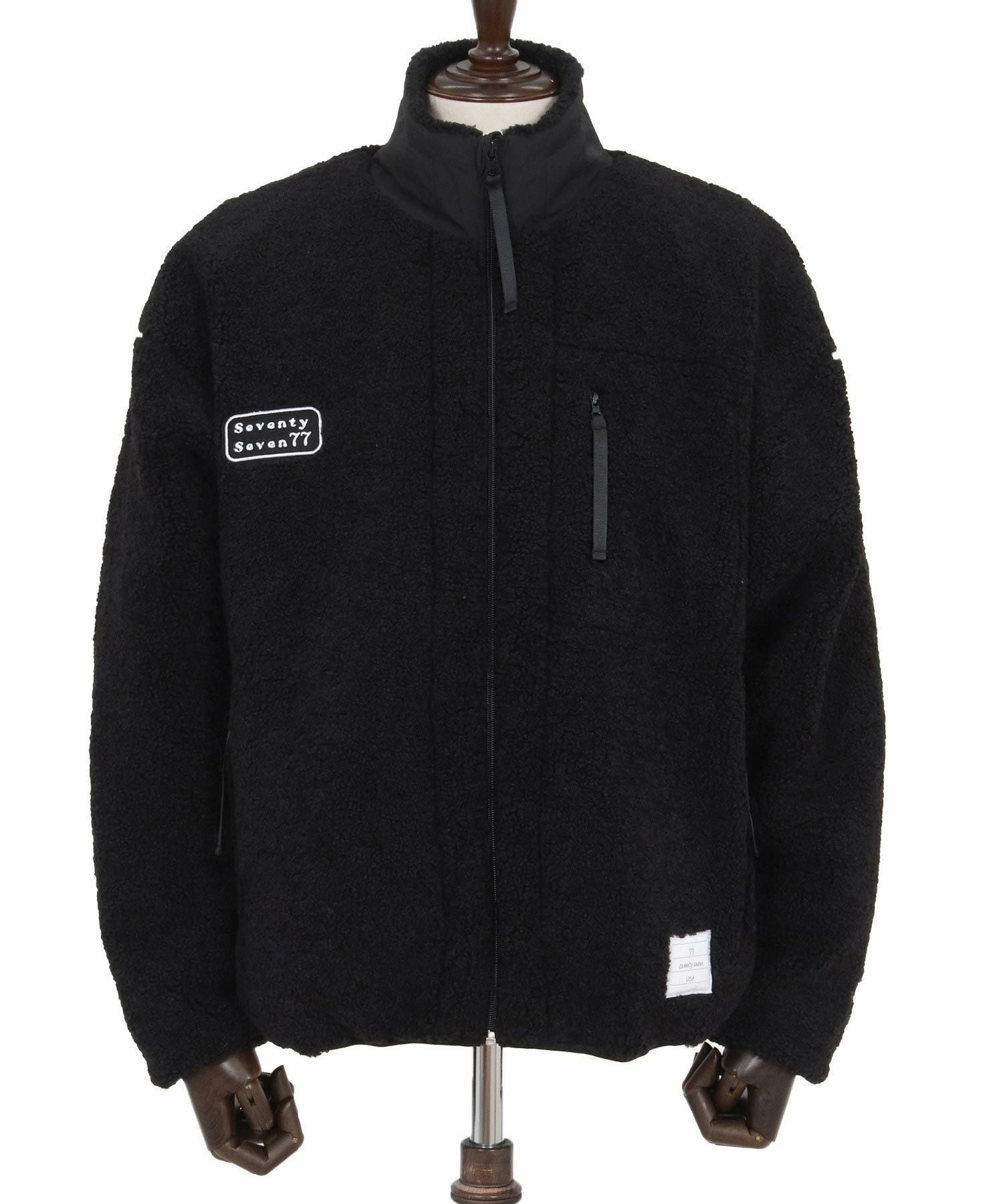 seventy seven(セブンティセブン)】stand collar boa zip JKT ジップ