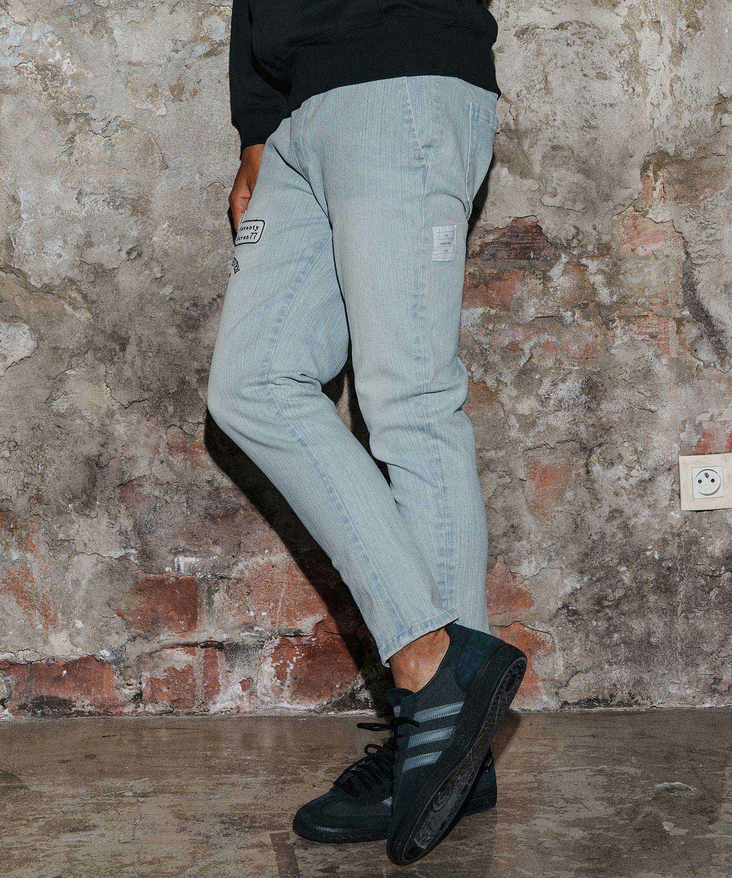 seventy seven(セブンティセブン)】easy denim pants イージーデニム