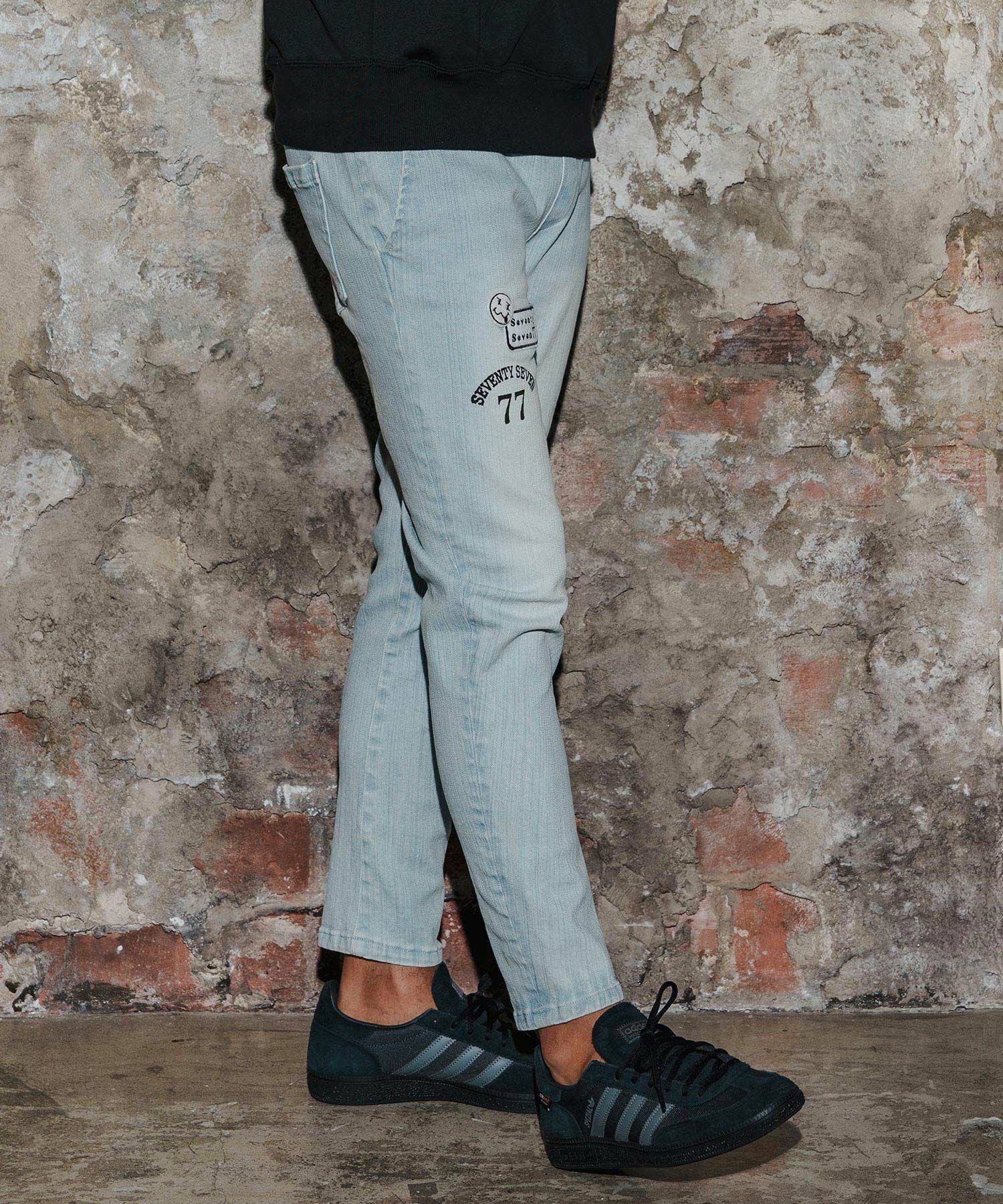 seventy seven(セブンティセブン)】easy denim pants イージーデニム