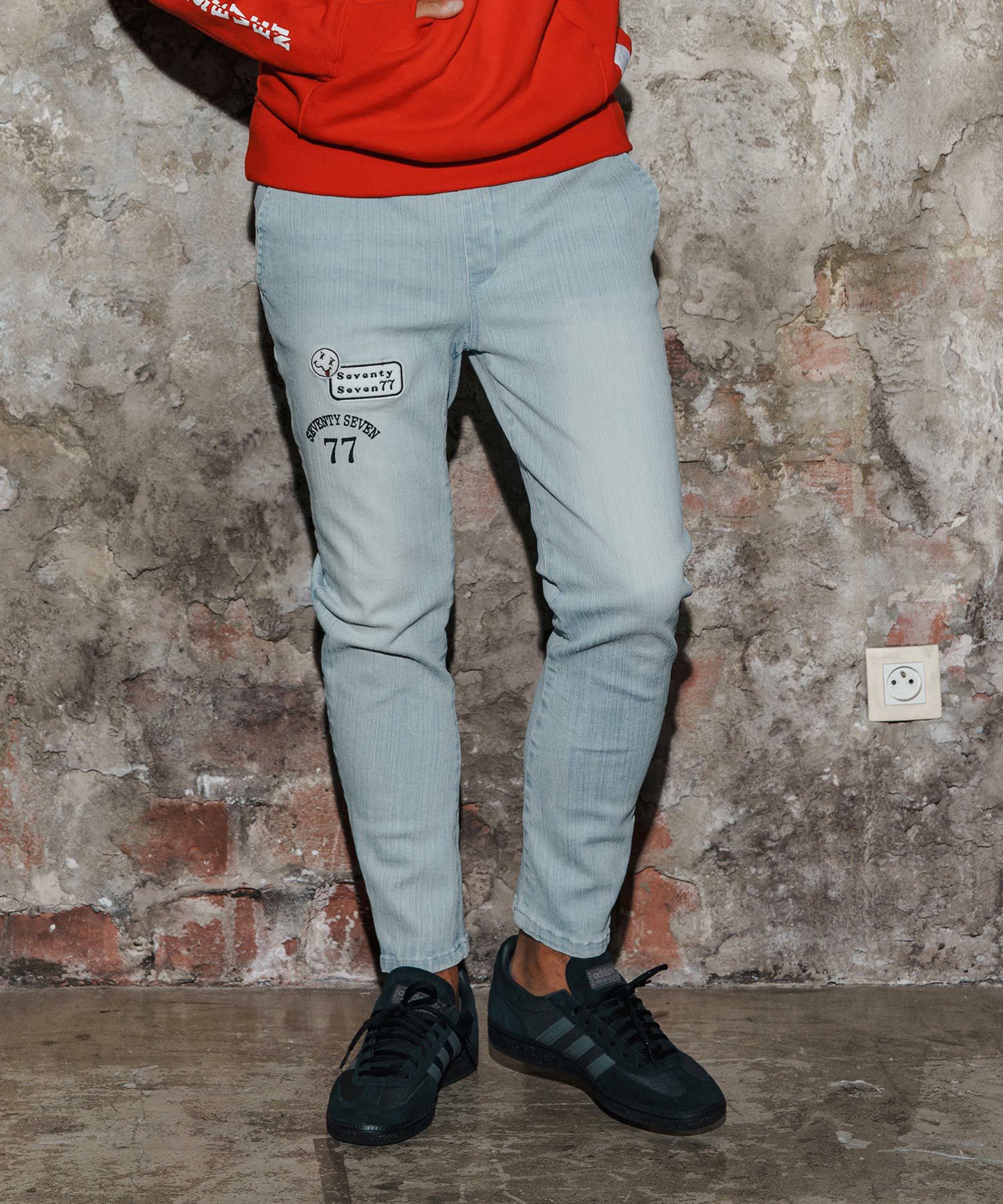 seventy seven(セブンティセブン)】easy denim pants イージーデニム