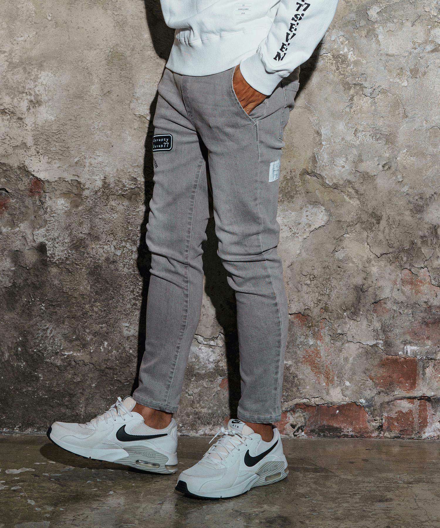 seventy seven(セブンティセブン)】easy denim pants イージーデニム