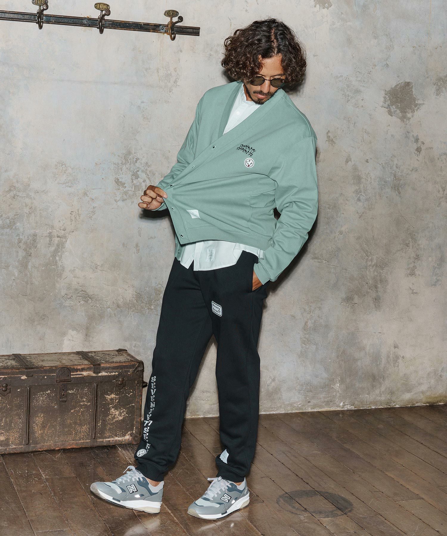seventy seven(セブンティセブン)】middle onz jersey cardigan