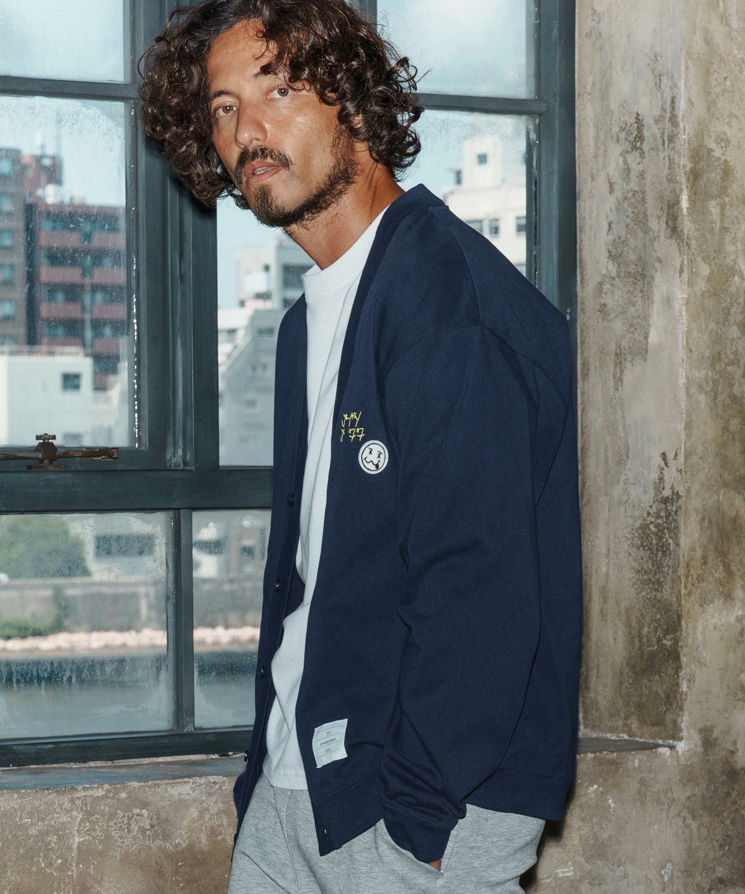 seventy seven(セブンティセブン)】middle onz jersey cardigan