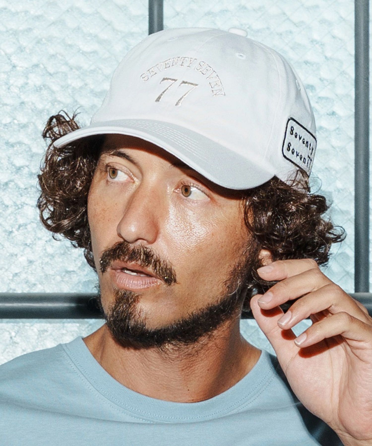 seventy seven(セブンティセブン)】embroidery mesh cap (77number