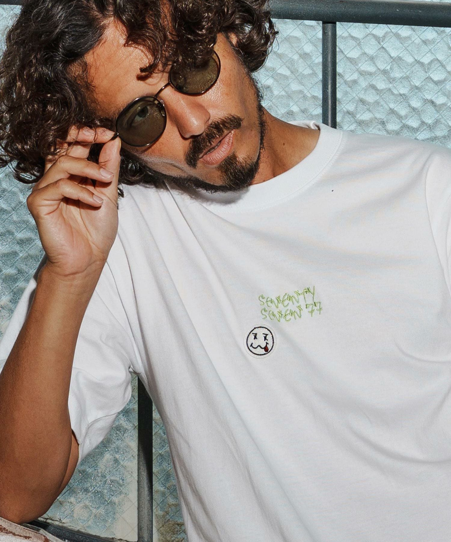seventy seven(セブンティセブン)】middle onz half sleeve baseball t