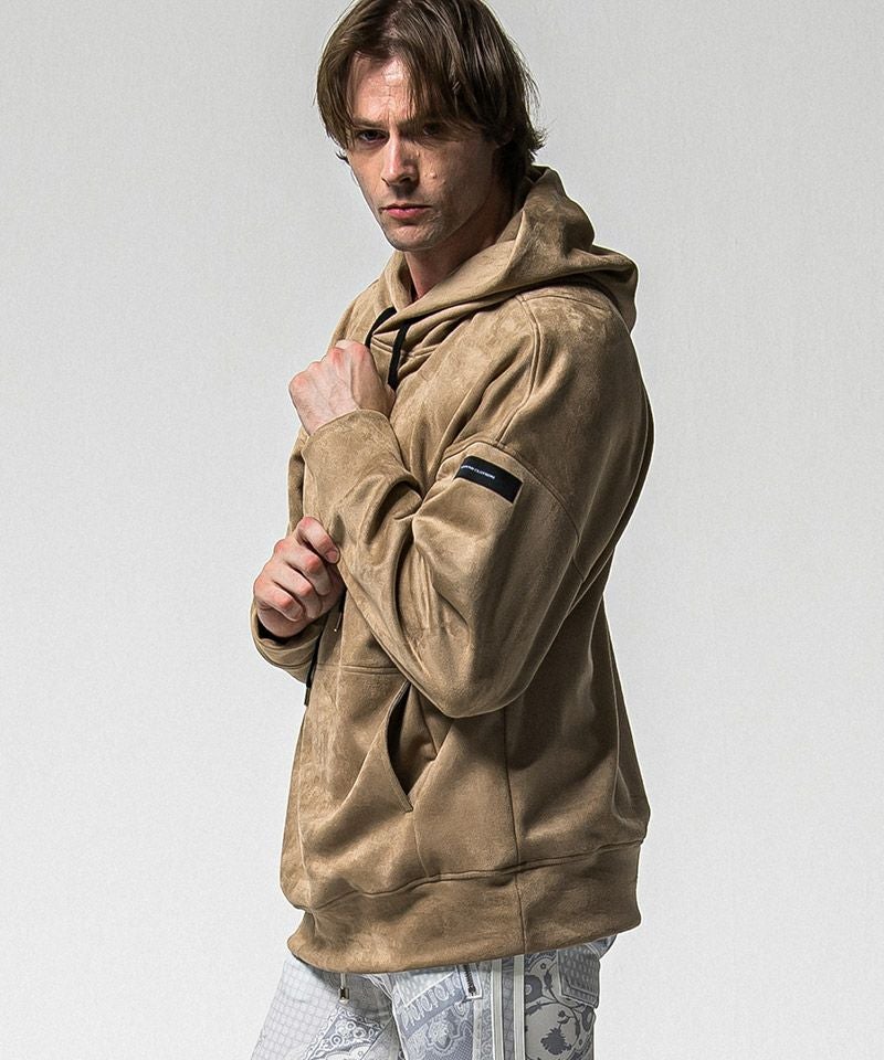 RESOUND CLOTHING(リサウンドクロージング)】suede loose hoodie