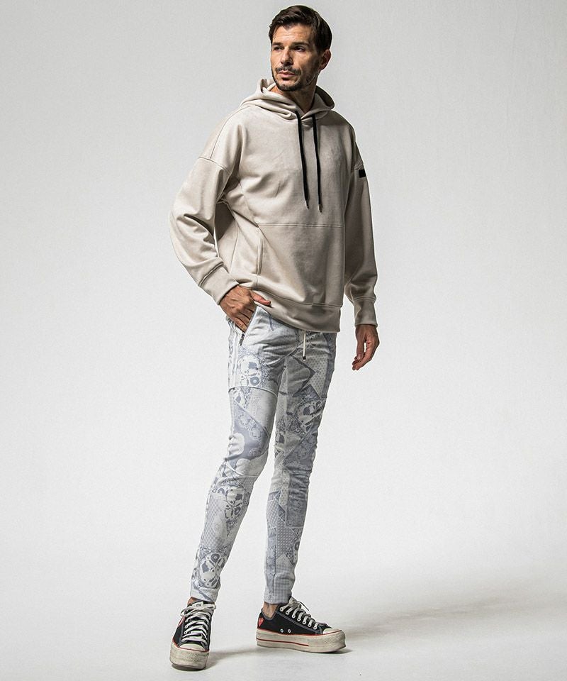 resound clothing 七分丈パーカー wjkakm リサウンド RESOUND CLOTHING(リサウンドクロージング)】suede loose hoodie