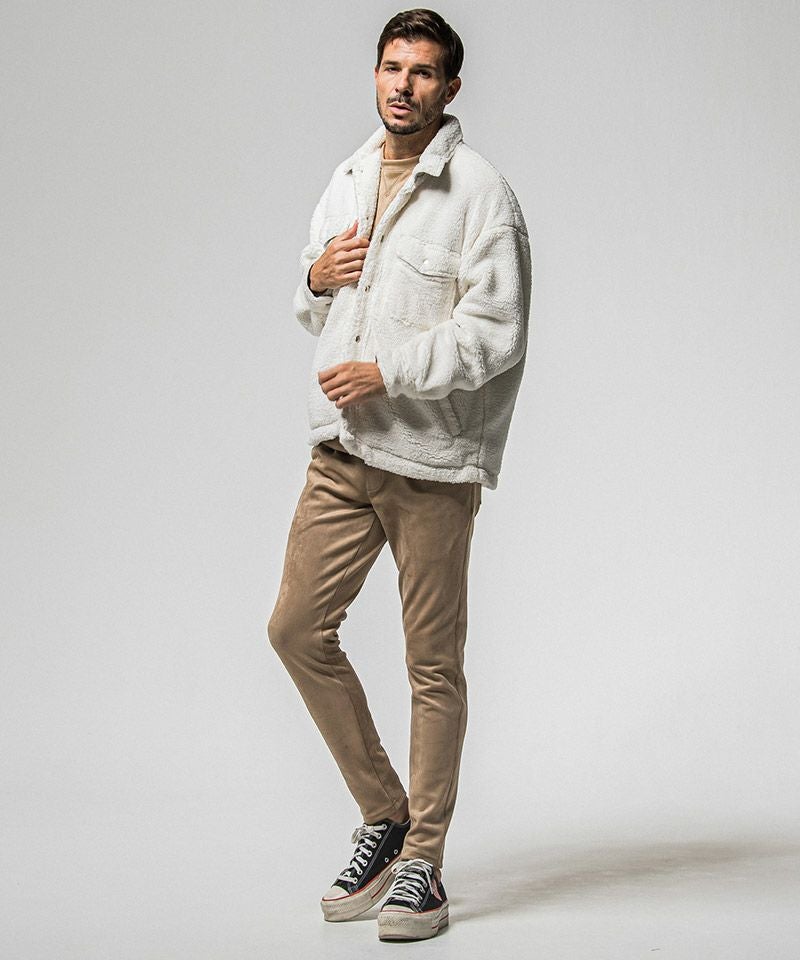 RESOUND CLOTHING(リサウンドクロージング)】CHRIS EASY suede TUCK